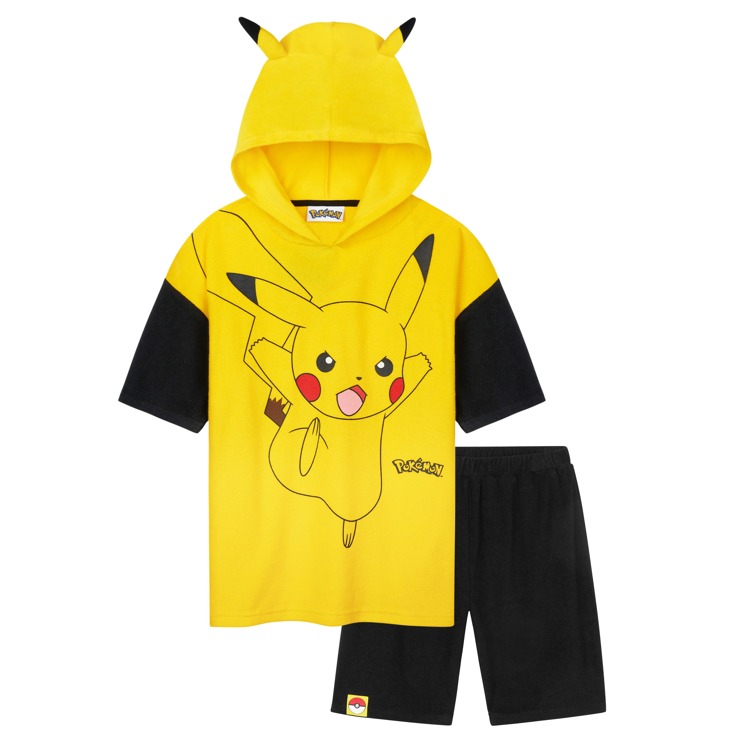 Pokemon Top and Shorts Boys Towelling 2 Pcs Set