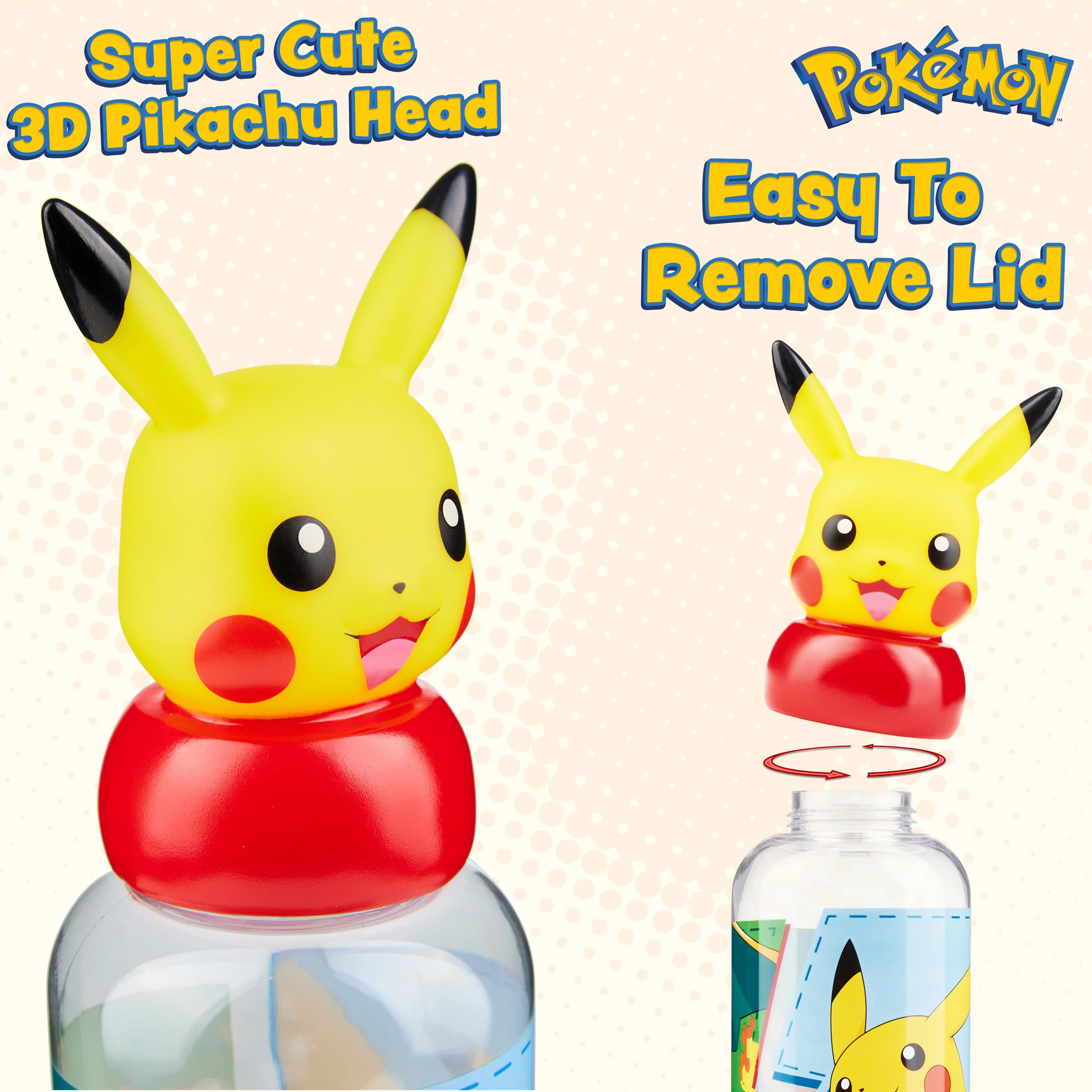 Pokemon Water Bottle for Kids, 560ml Water Bottle - Image 6