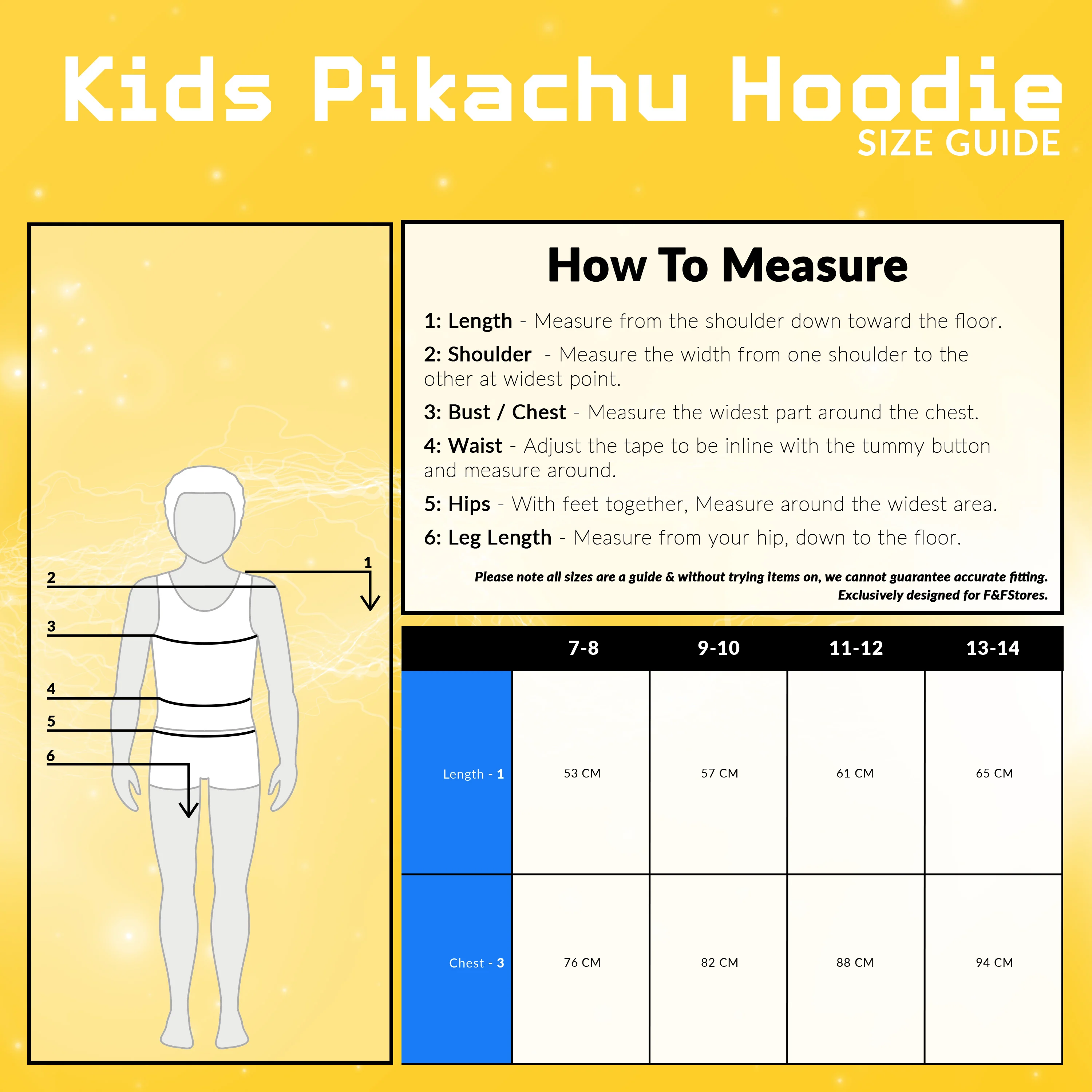 Pokémon Yellow Hoodie Kids, Pikachu Sweatshirt Cotton with 3D Ears Boys Teens - Image 7