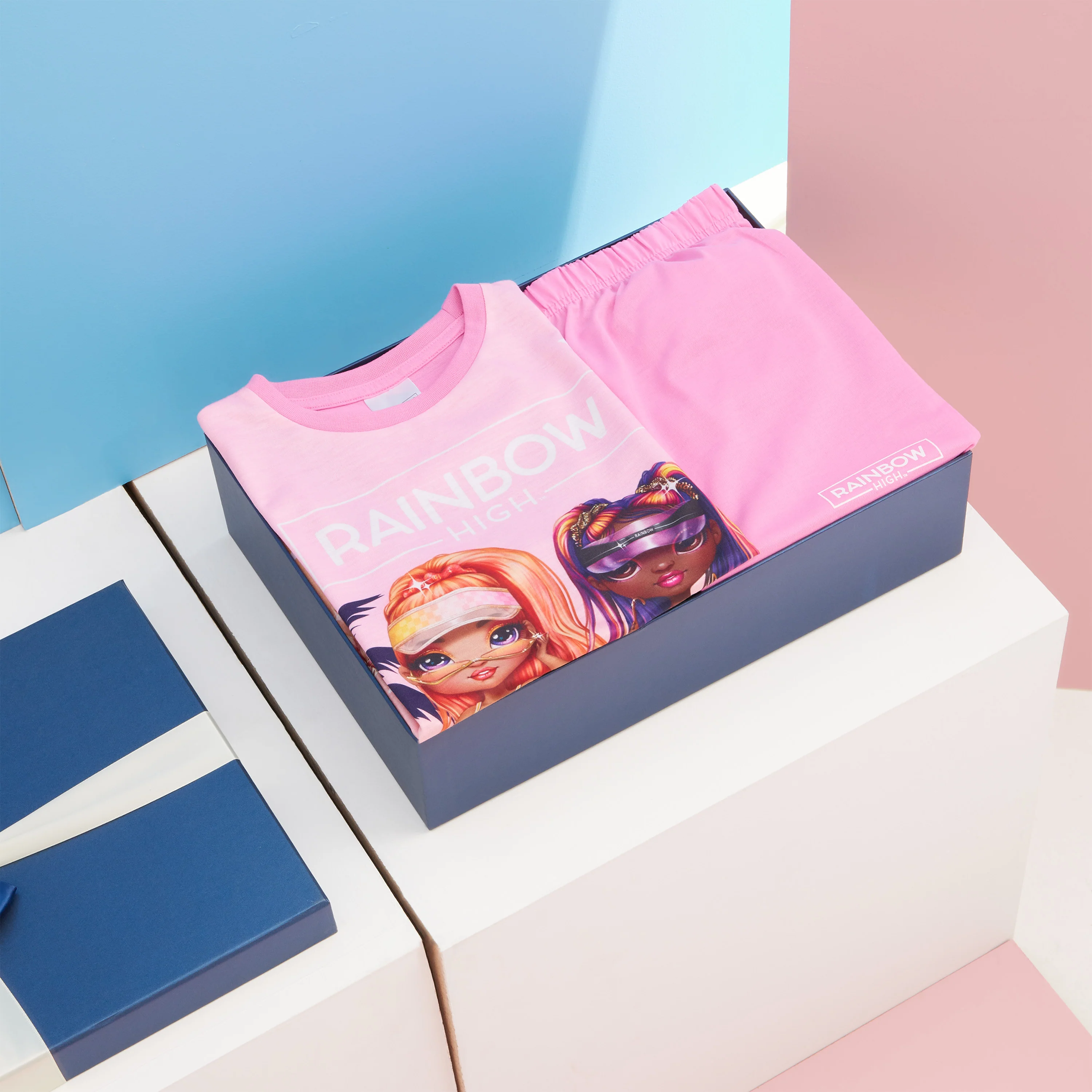 Rainbow High PJs for Girls Summer T-Shirt and Short Girls Pyjamas - Image 2