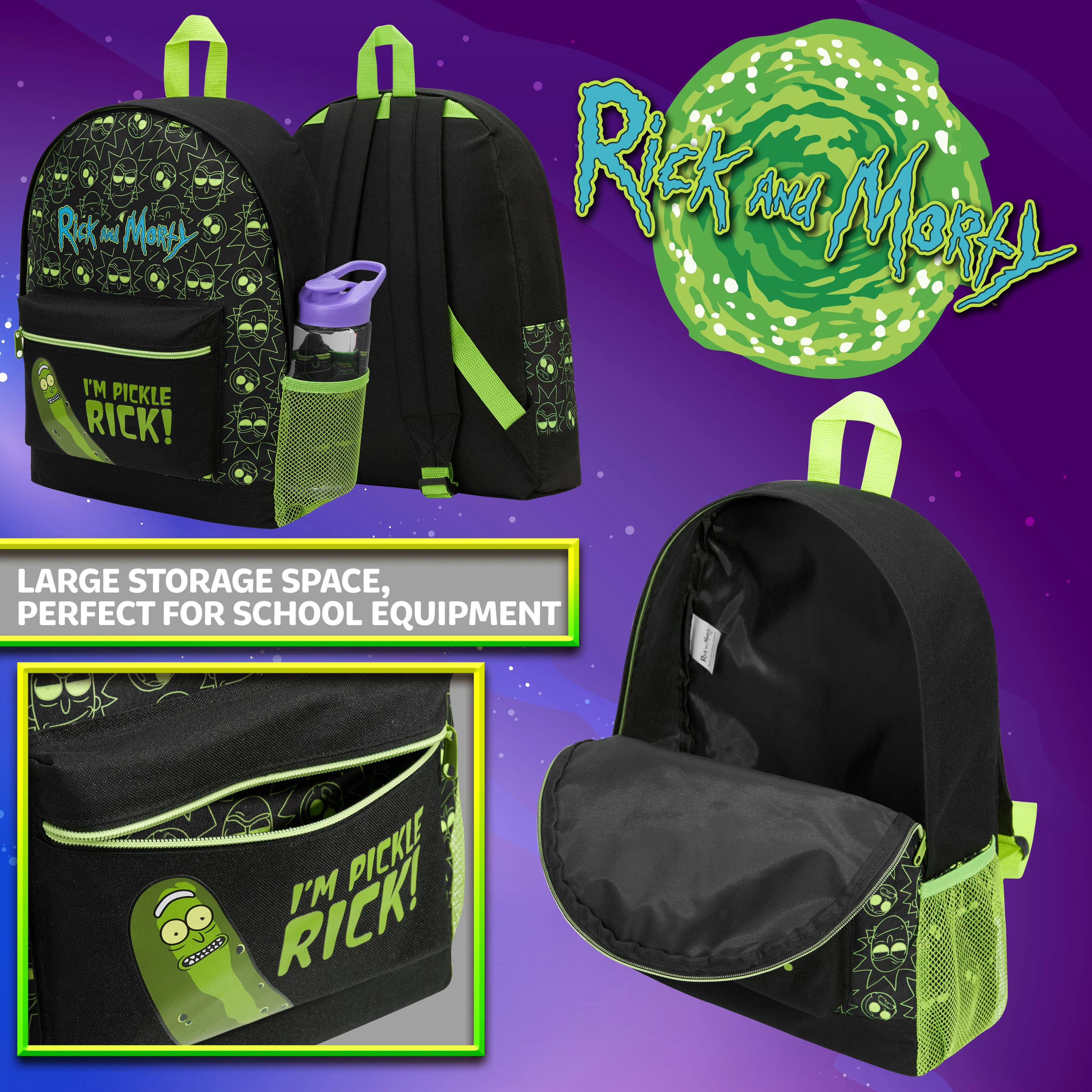 RICK AND MORTY Bag Pickle Rick Backpack Rick and Morty Merchandise - Image 7