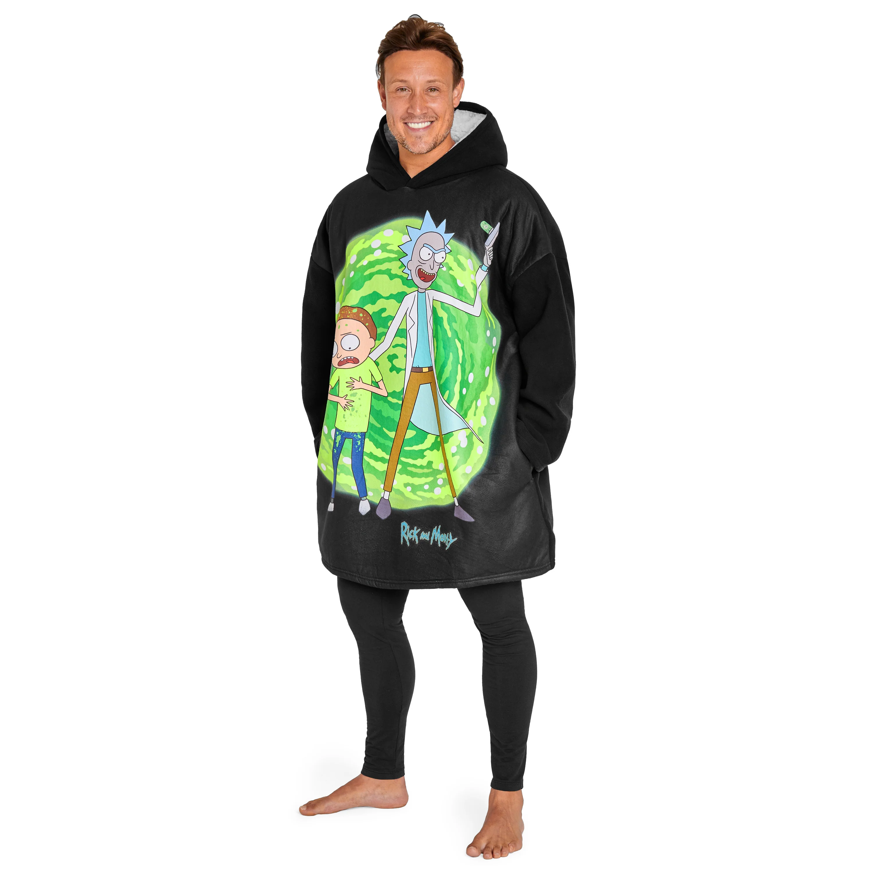 RICK AND MORTY Blanket Hoodie for Men and Teenagers