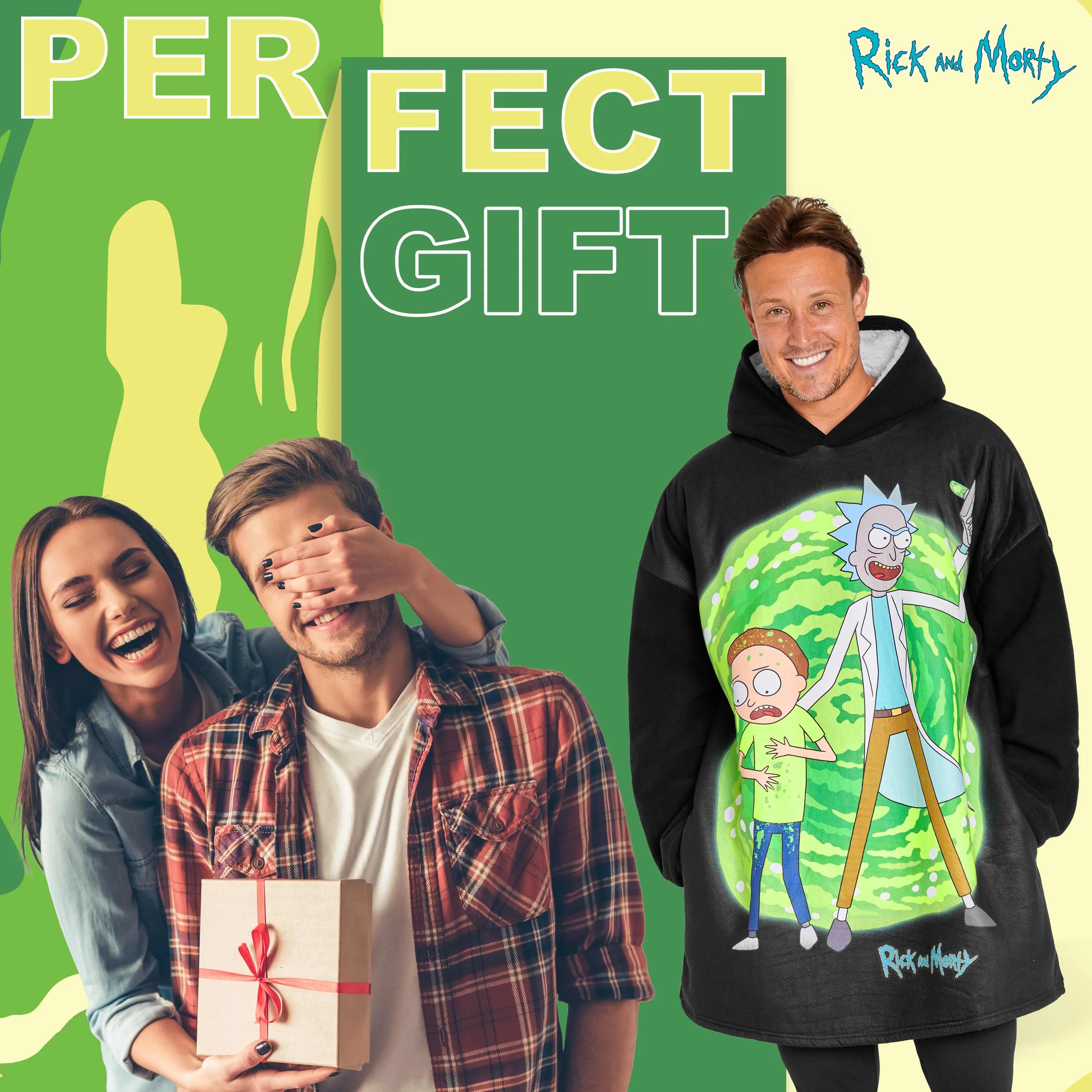 RICK AND MORTY Blanket Hoodie for Men and Teenagers - Image 2