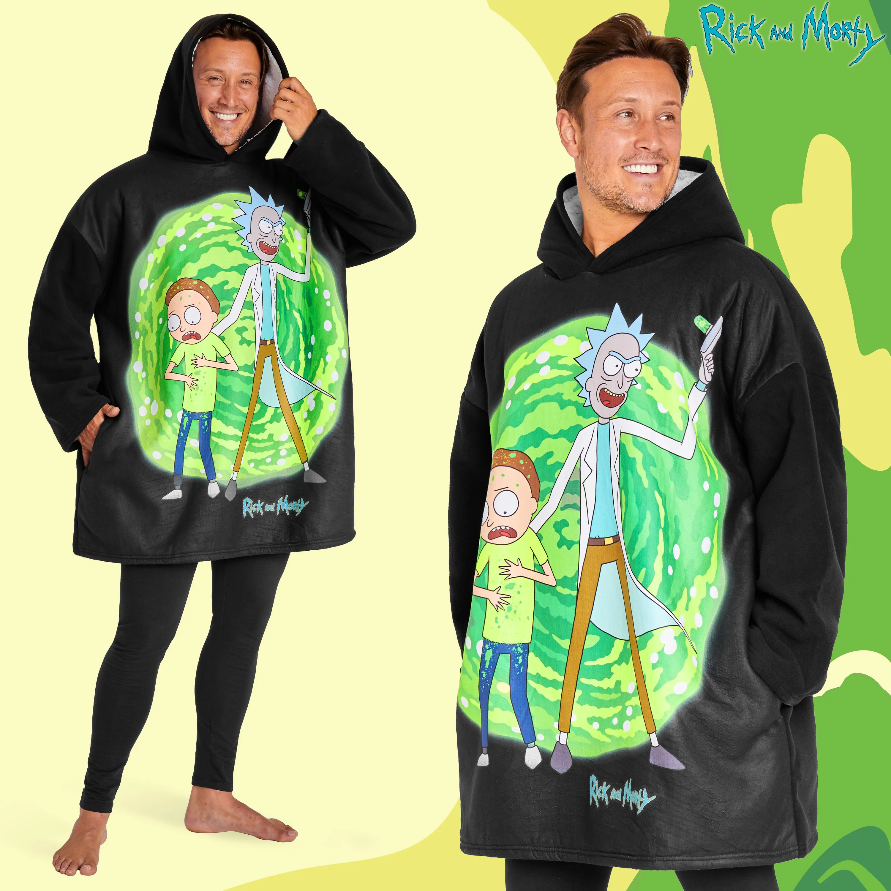 RICK AND MORTY Blanket Hoodie for Men and Teenagers - Image 3
