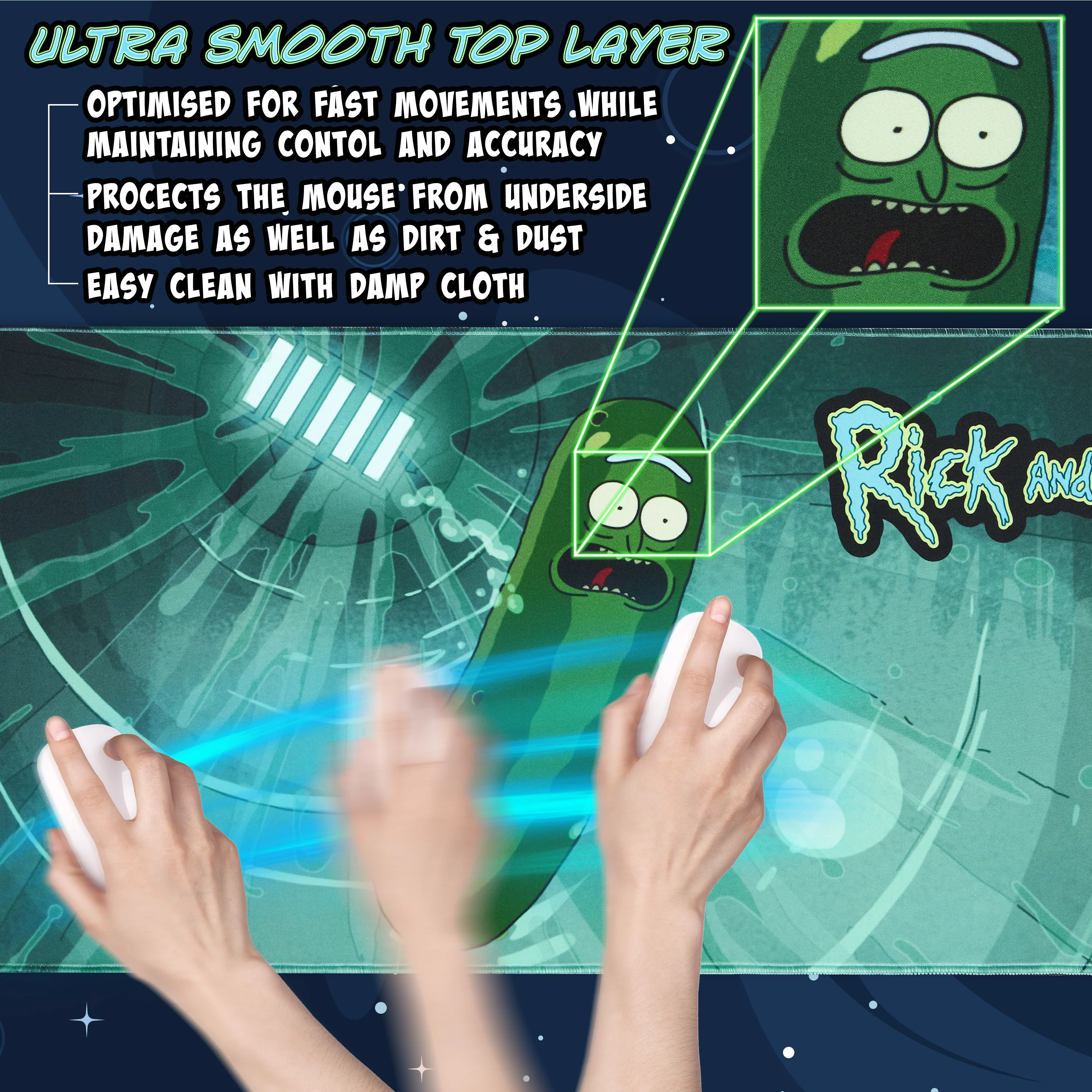 RICK AND MORTY Desk Mat, Mat Large Mouse - RICK AND MORTY - Image 5