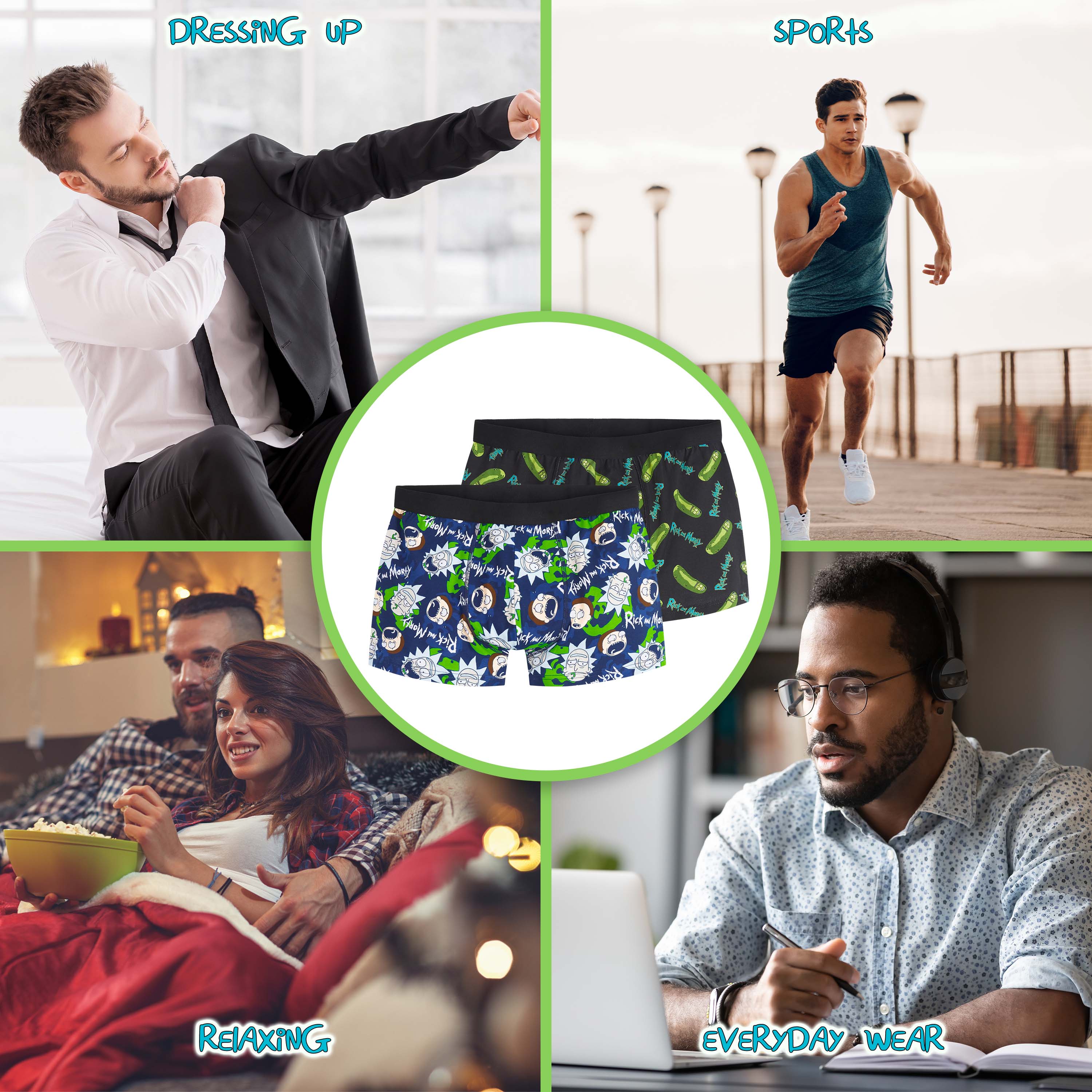 RICK AND MORTY Mens Boxers Shorts Multipack Underwear (5 Pack) - Image 5