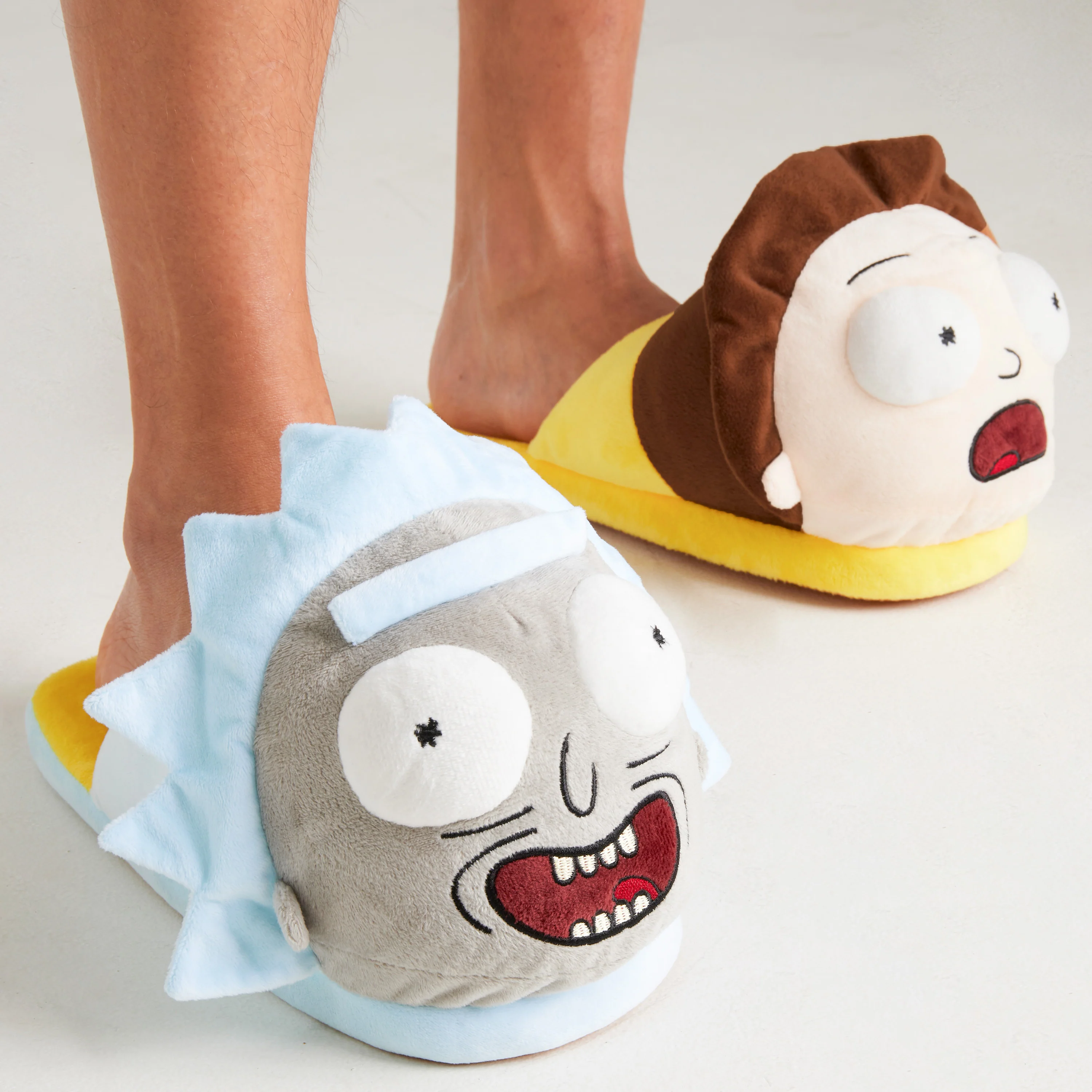 RICK AND MORTY Men's Slippers - 3D Plush Warm Indoor House Shoes Men Teenagers Size 5-10 Non Slip Sole - Gifts for Him - Image 5