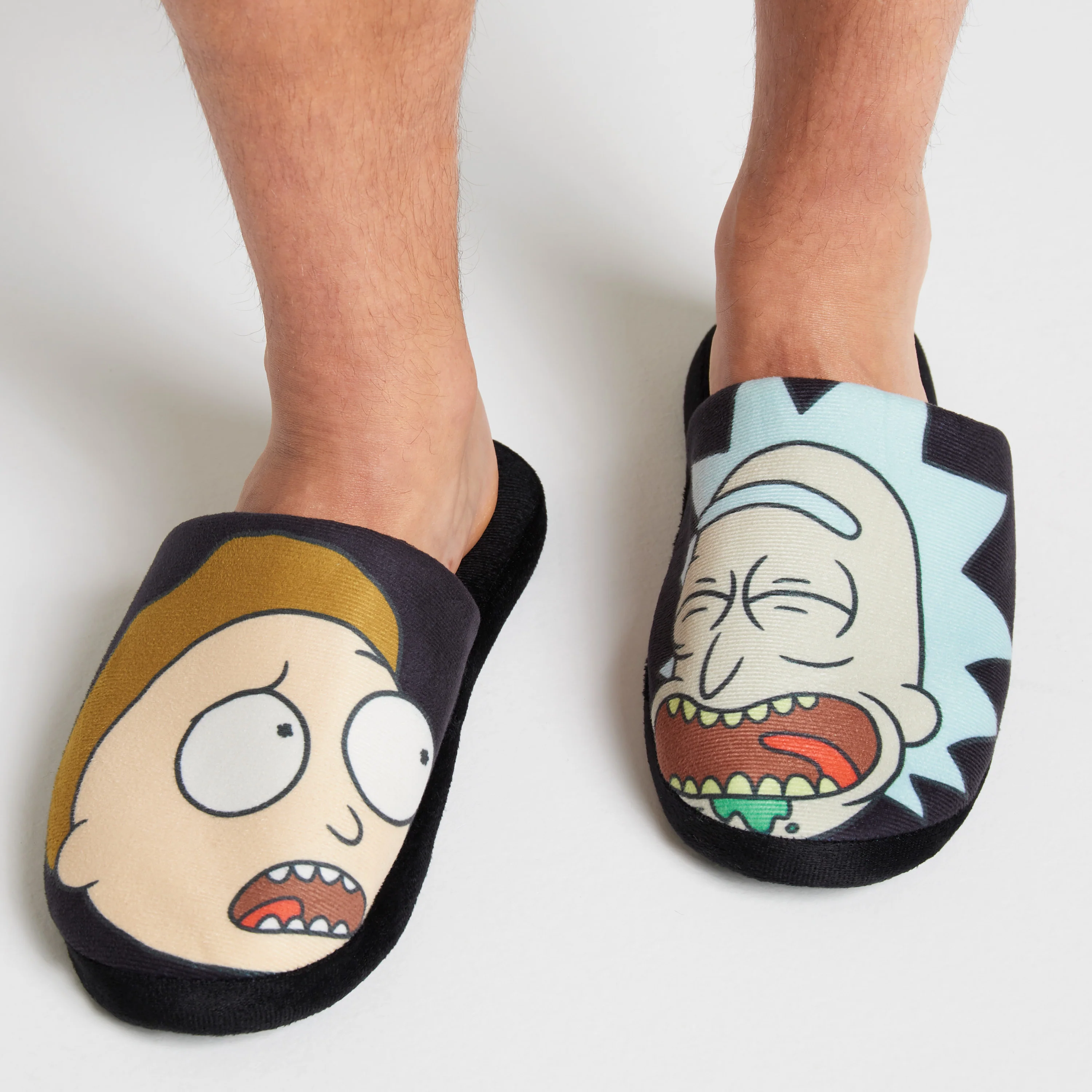 RICK AND MORTY Men's Slippers - Indoor House Shoes Teenagers Mens Sliders Size 7-12 - Image 5