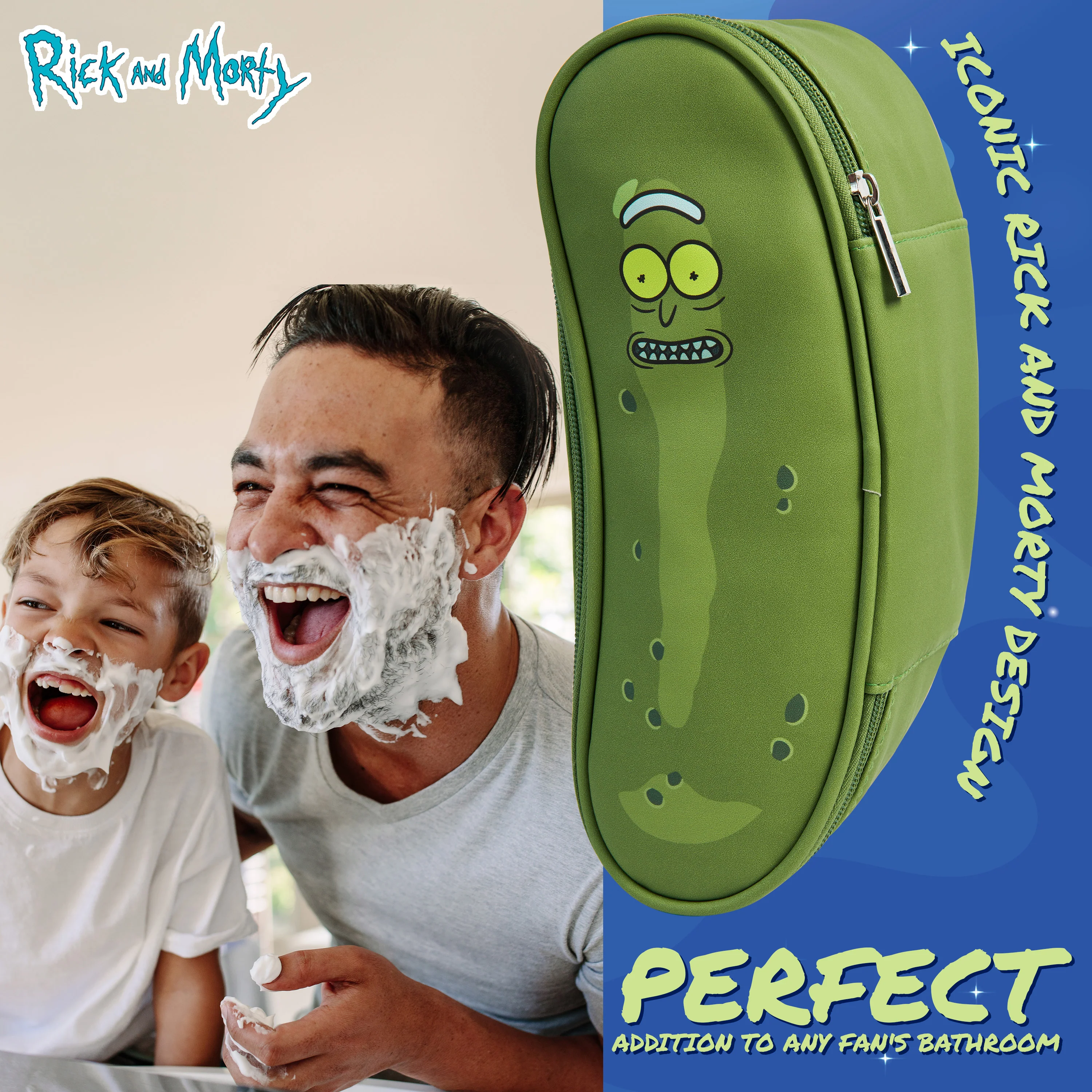 Rick and Morty Mens Toiletry Bags Wash Bag Travel Toiletries Bag for Men Teenagers - Image 4