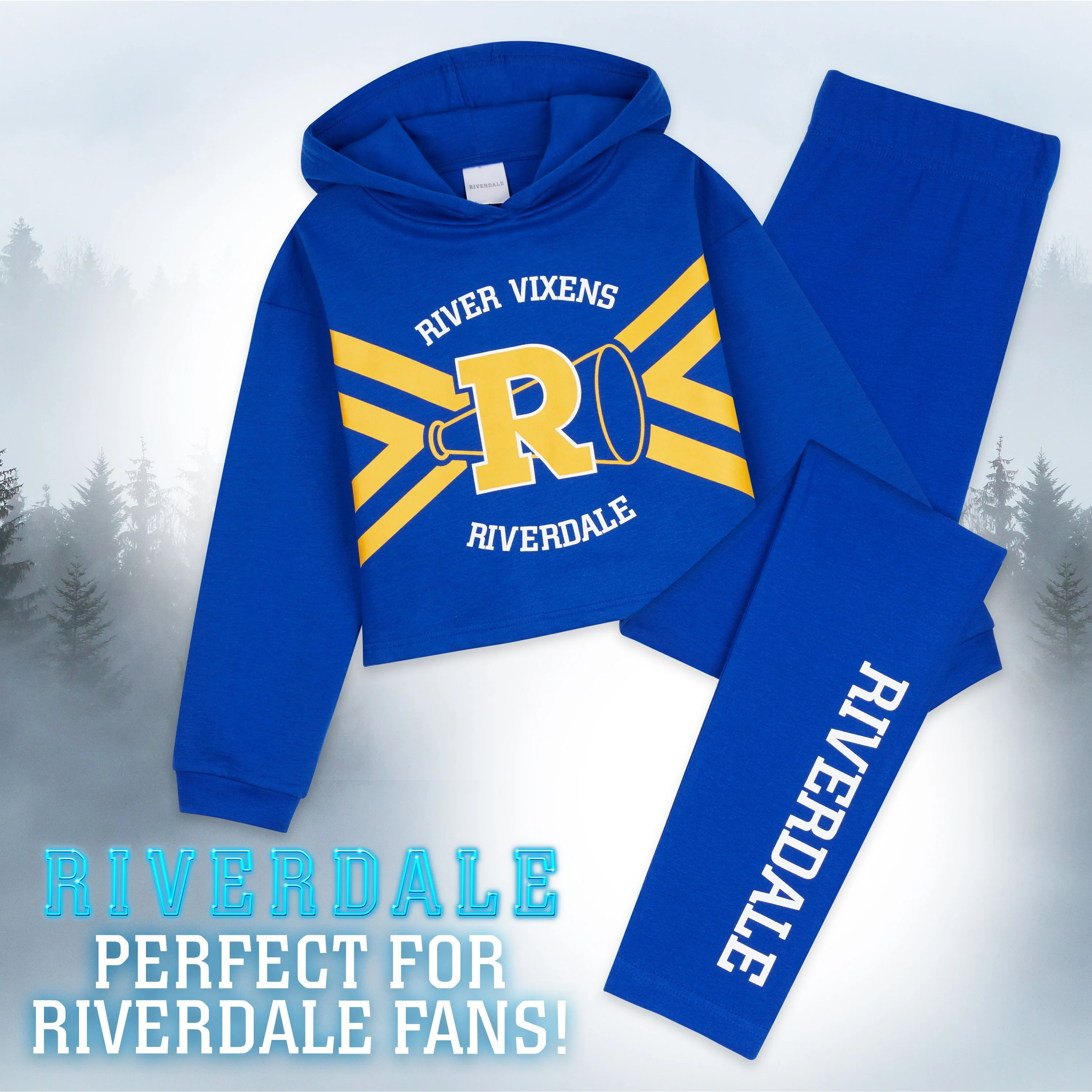 Riverdale Clothes for Girls, Crop Hoodie & Leggings Set - River Vixens - Image 3