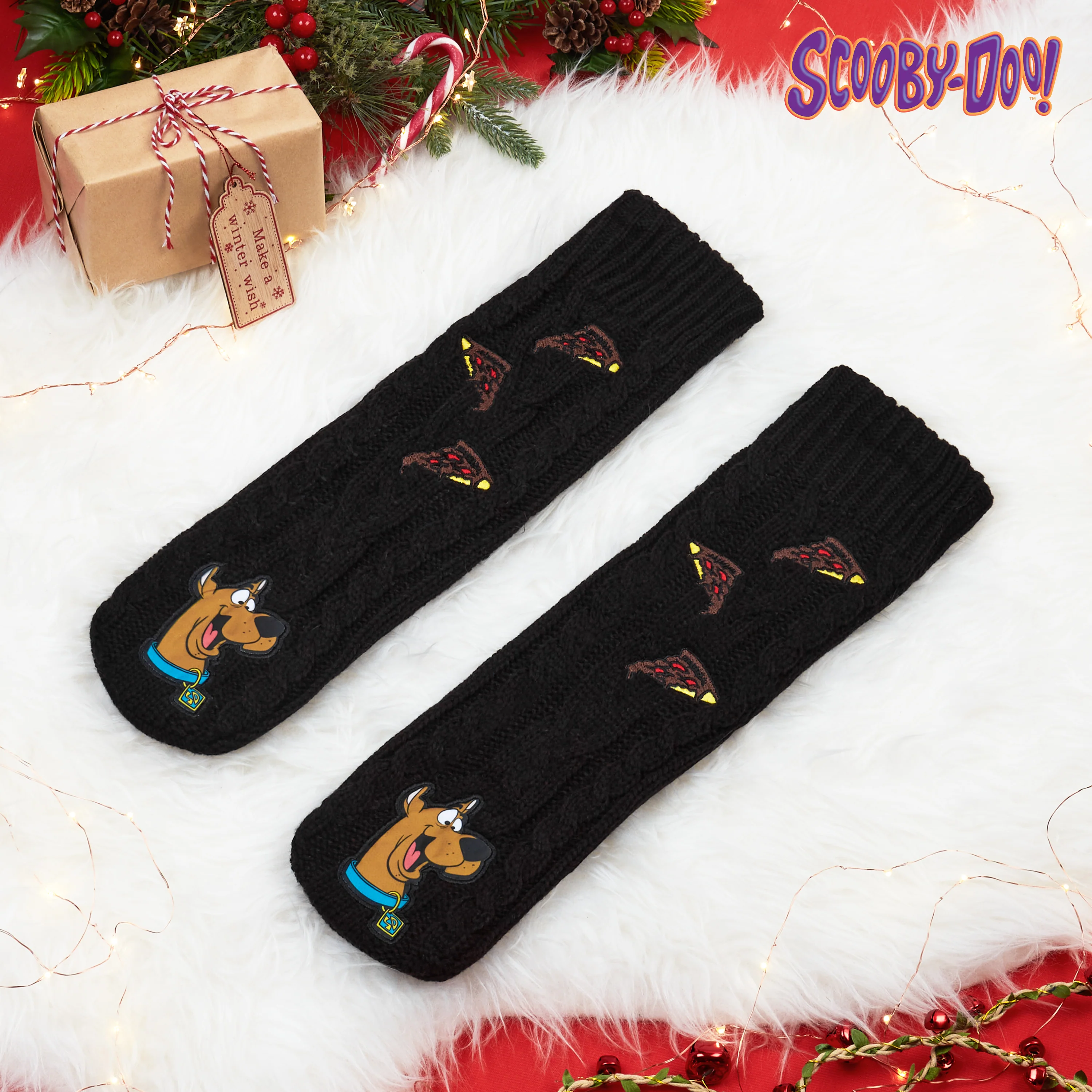 Scooby-Doo! Mens Slipper Socks, Knitted Fluffy Socks Fleece Lining Non Slip - Image 4
