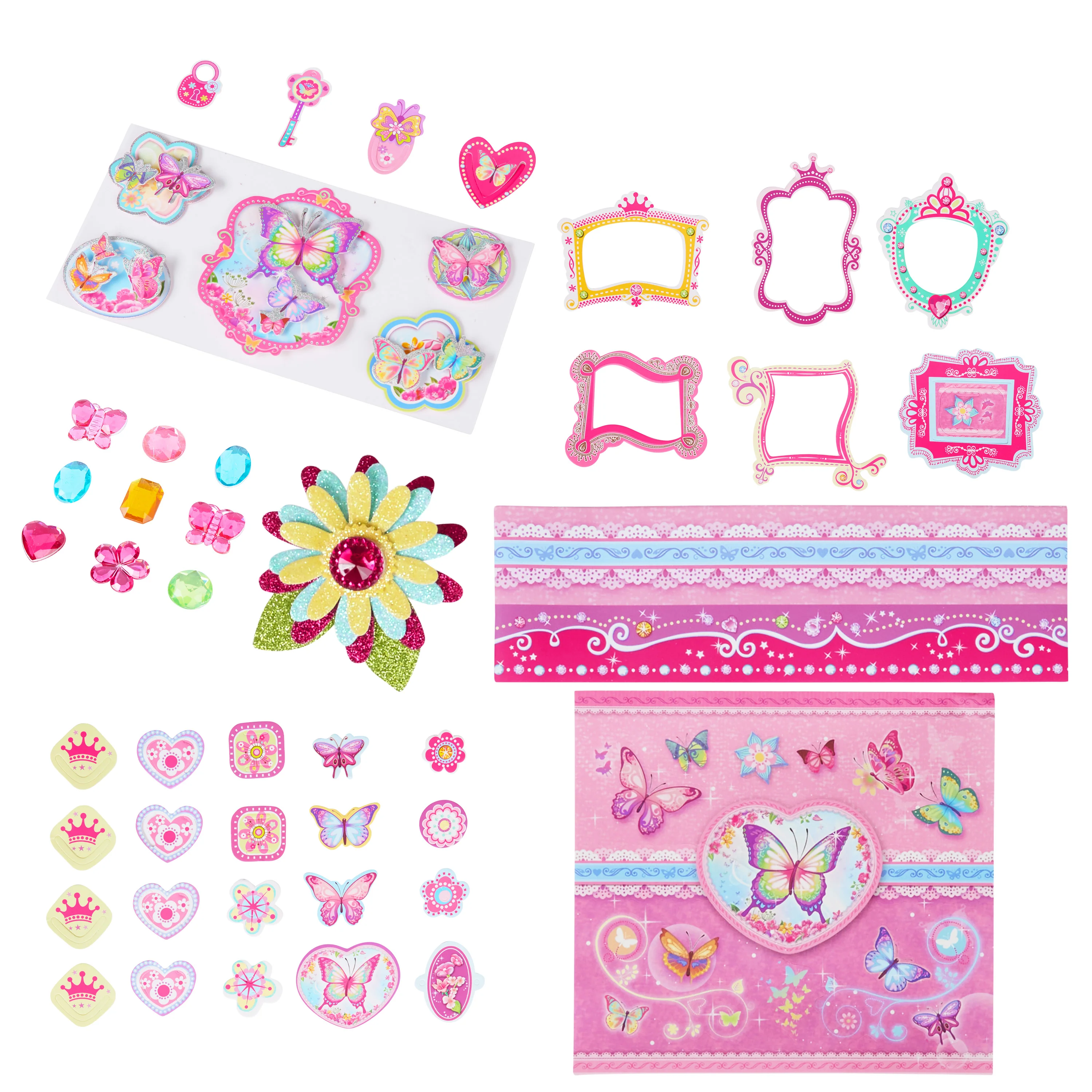 Scrapbook Kit for Kids - Craft Set with Blank Scrapbook & Accessories - Accessories - Image 5