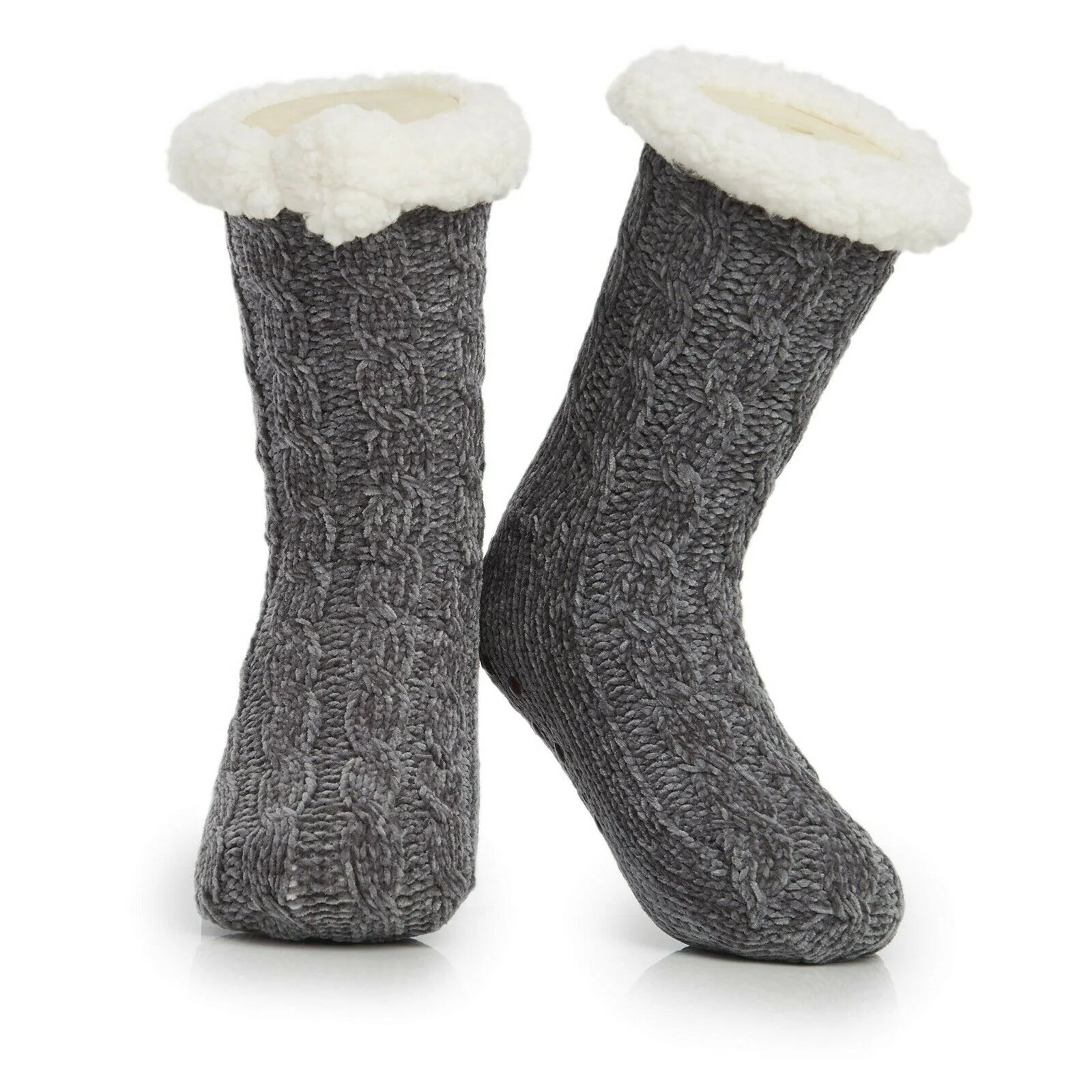 CityComfort Womens Slipper Socks with Sherpa Lining and Non Slip Pads - Gifts for Her - Image 9