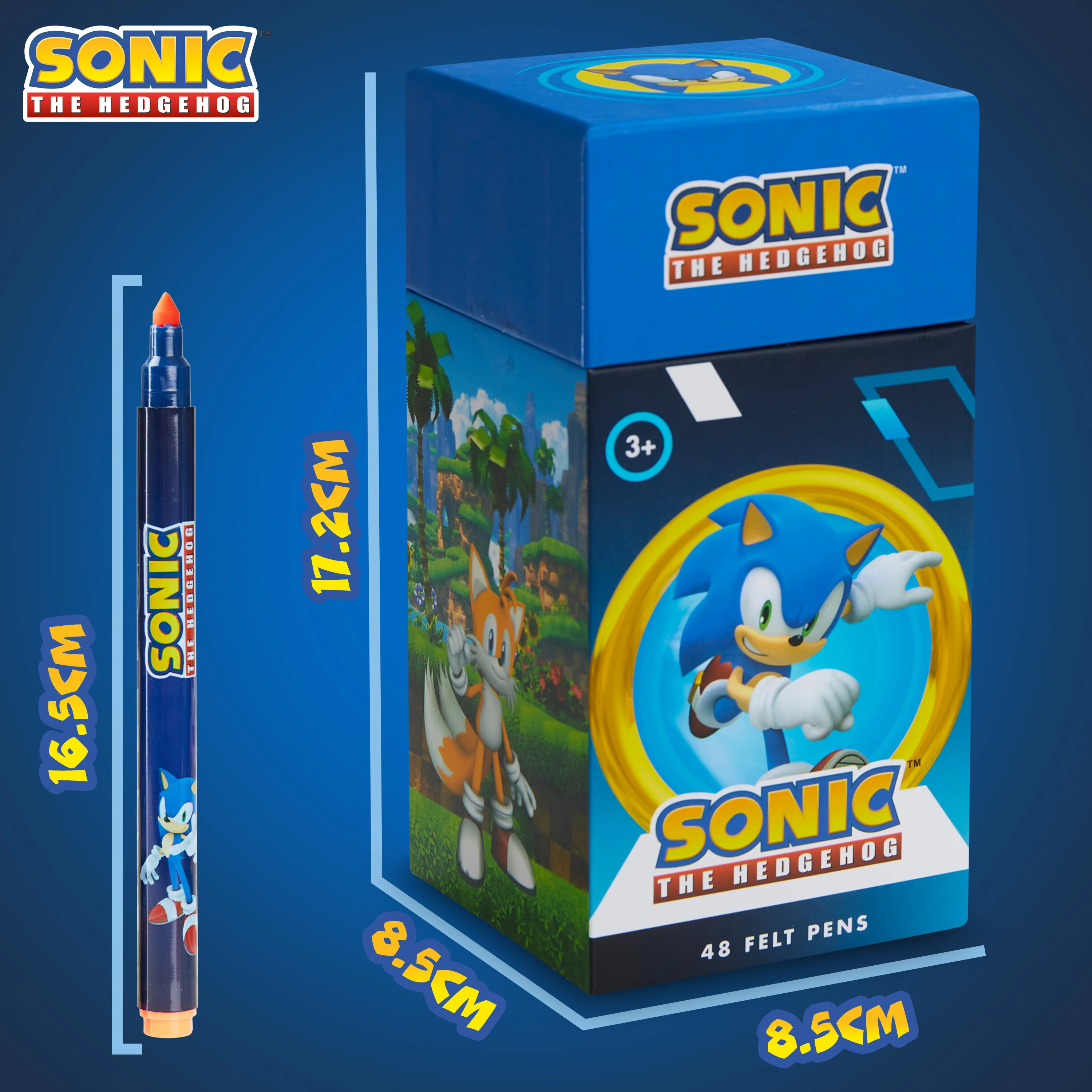Sonic The Hedgehog 48 Colouring Pens Set for Kids - Image 6