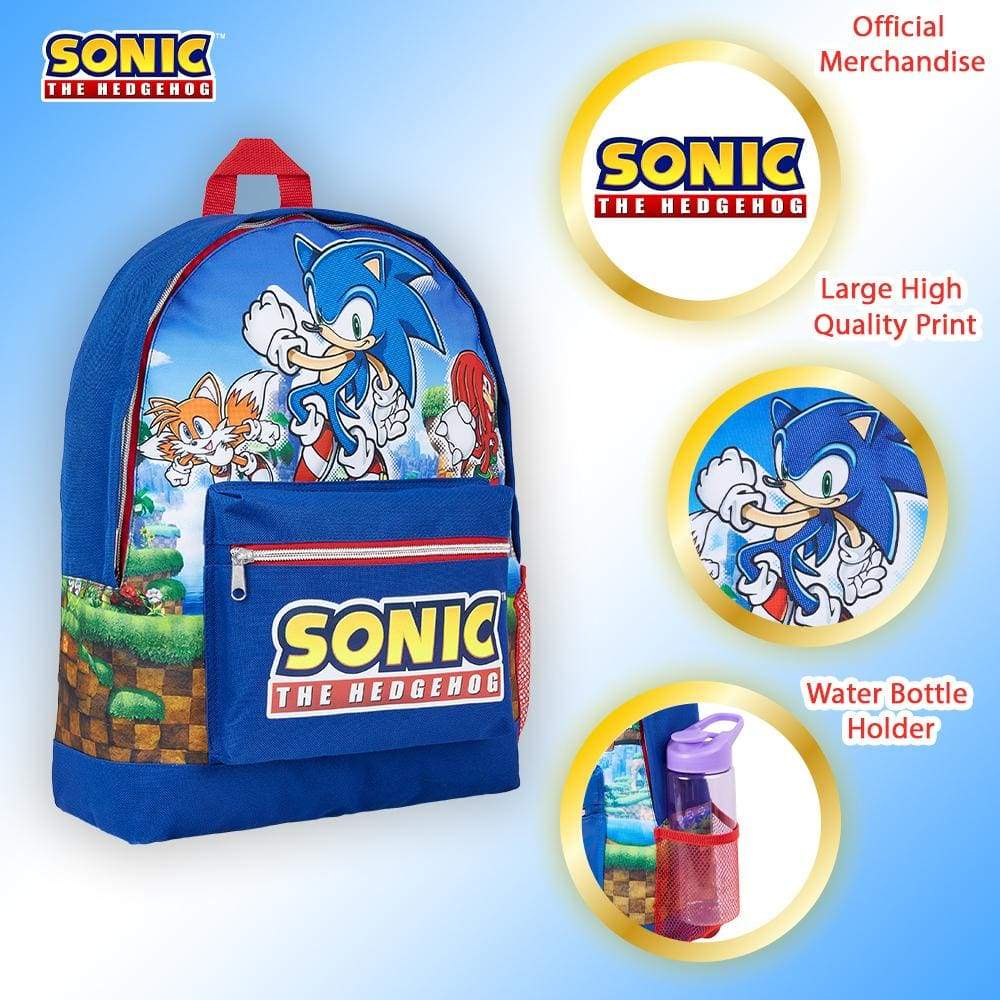 Sonic The Hedgehog Backpack Large Capacity School Bag for Children Teens - Image 3