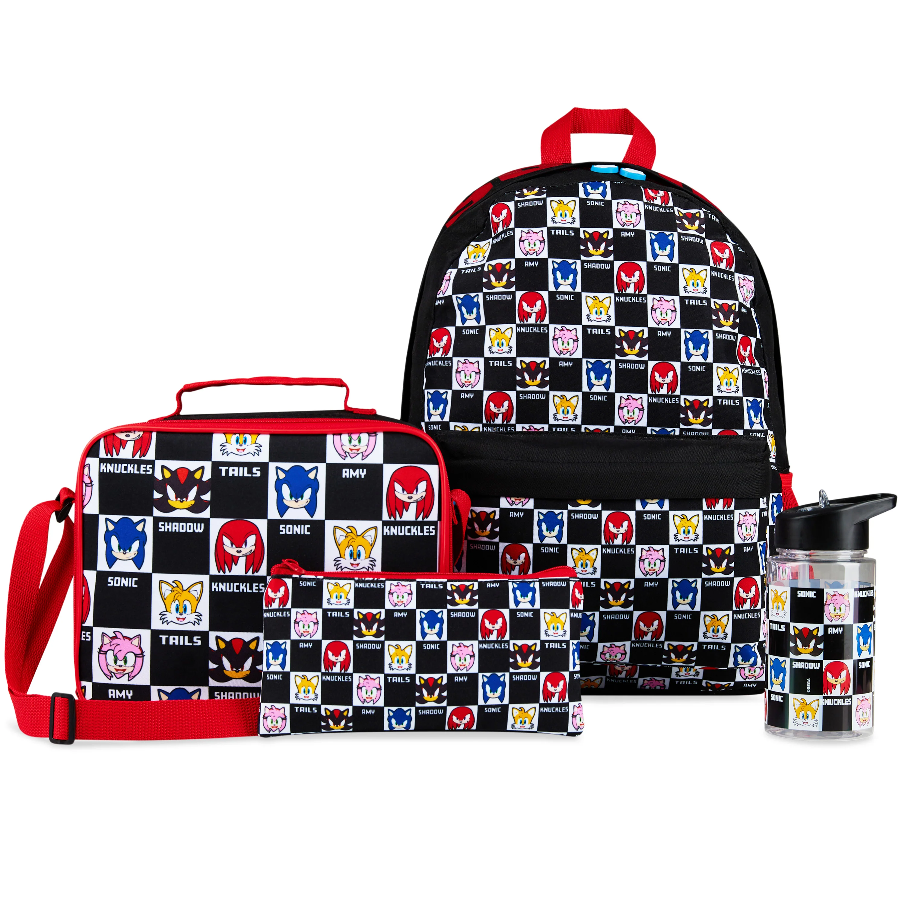 SONIC THE HEDGEHOG Backpack Set 4 Pcs