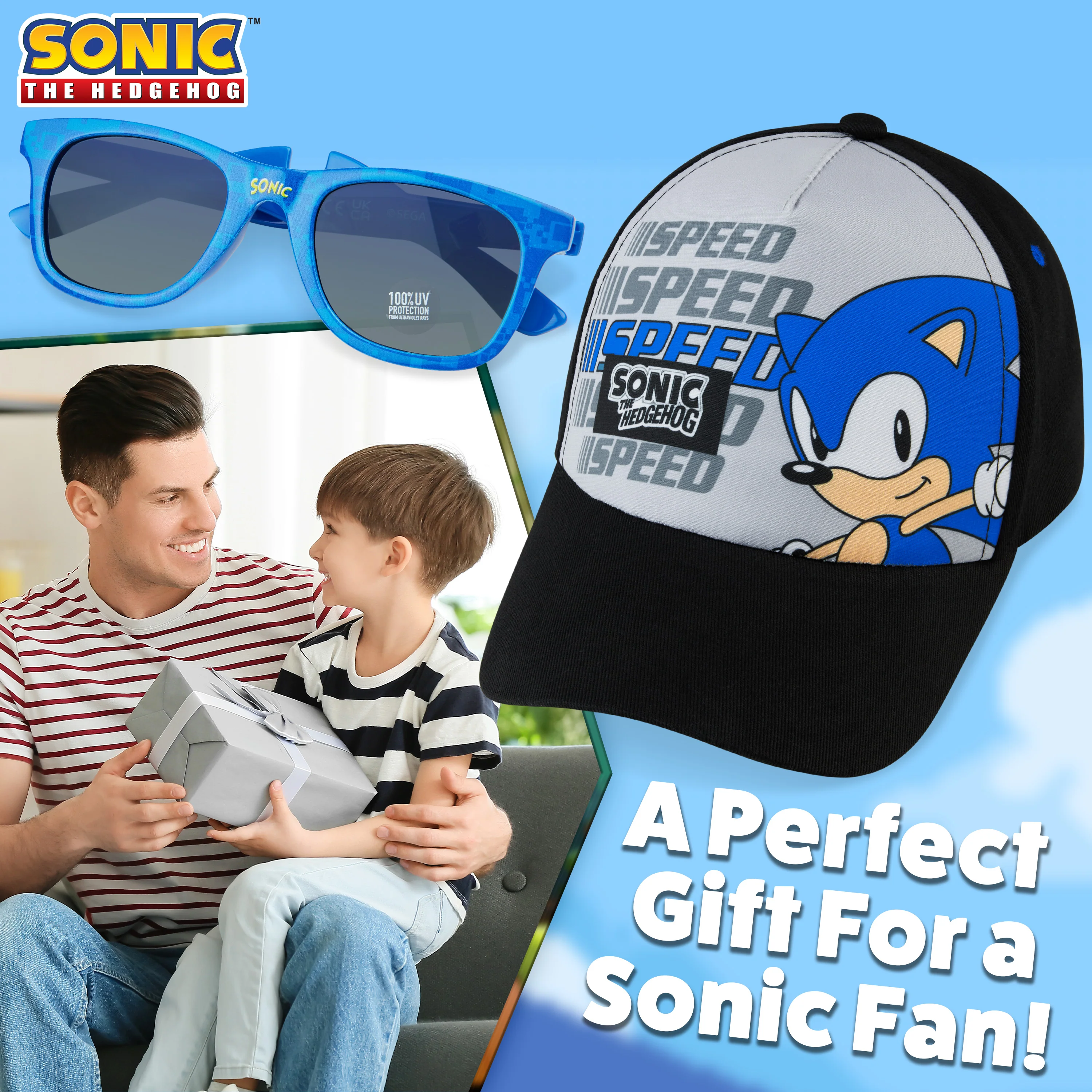 Sonic The Hedgehog Baseball Cap and Kids Sunglasses - Image 4