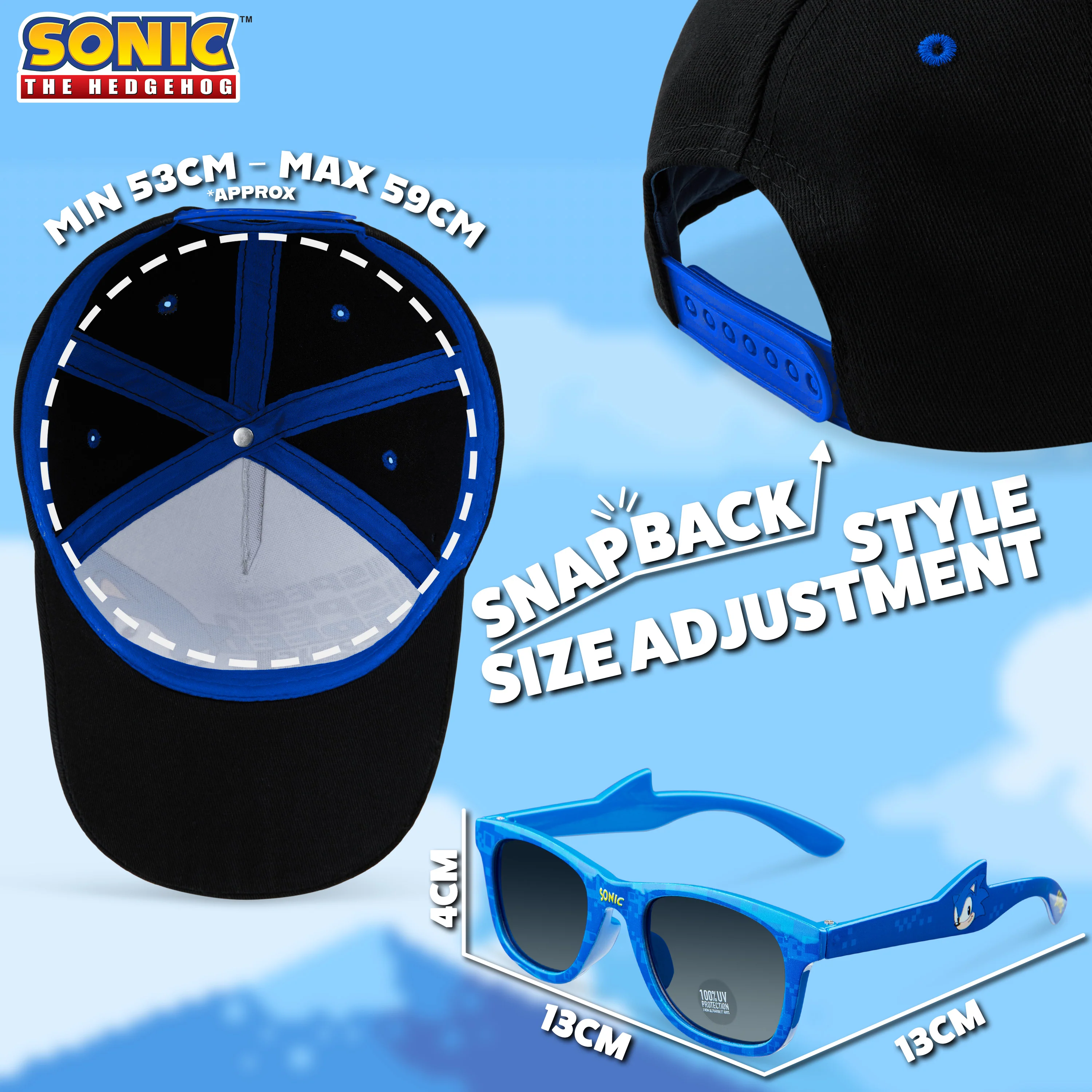 Sonic The Hedgehog Baseball Cap and Kids Sunglasses - Image 6