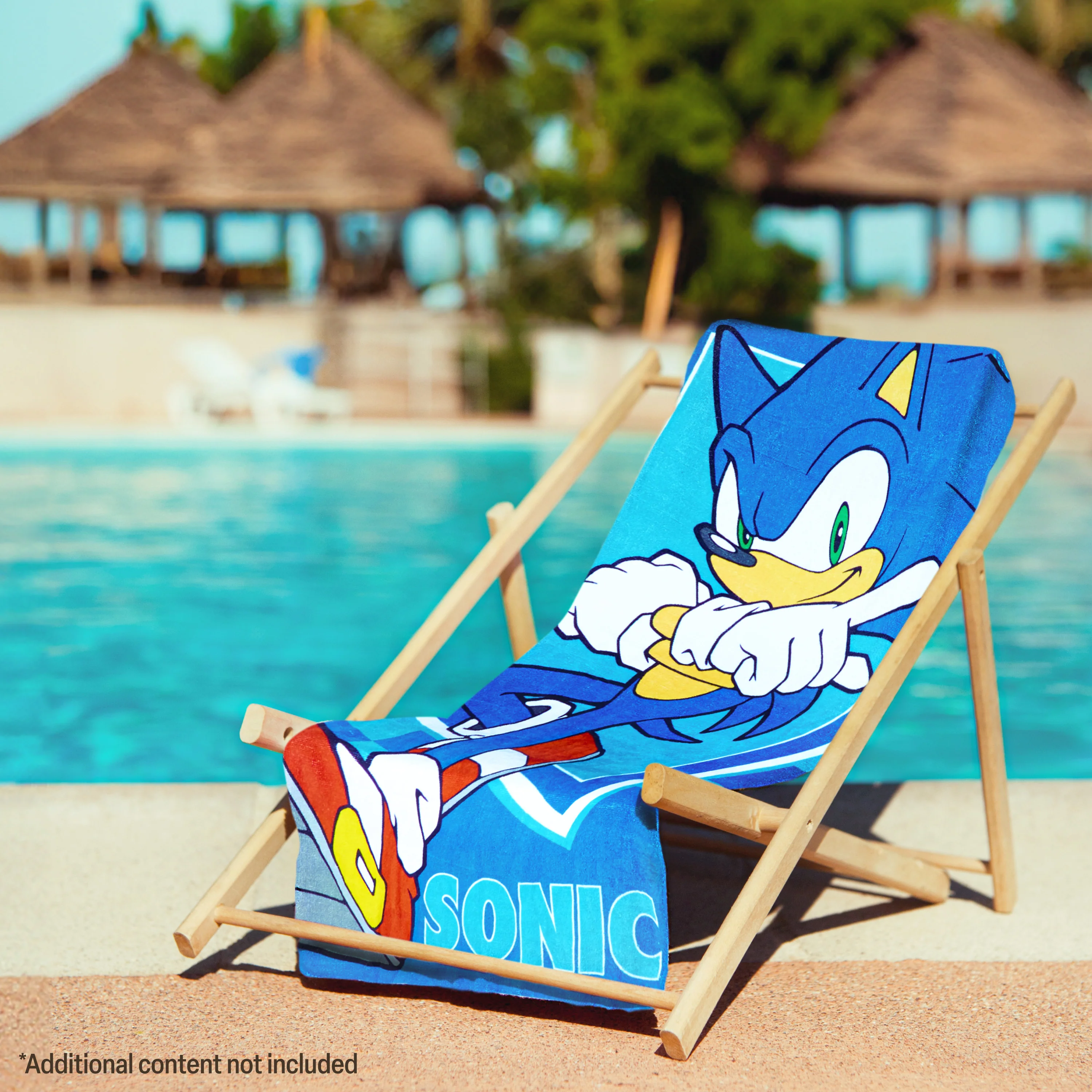 Sonic The Hedgehog Beach Towel for Kids, 100% Cotton Quick Dry, 70 x 140cm - Image 2