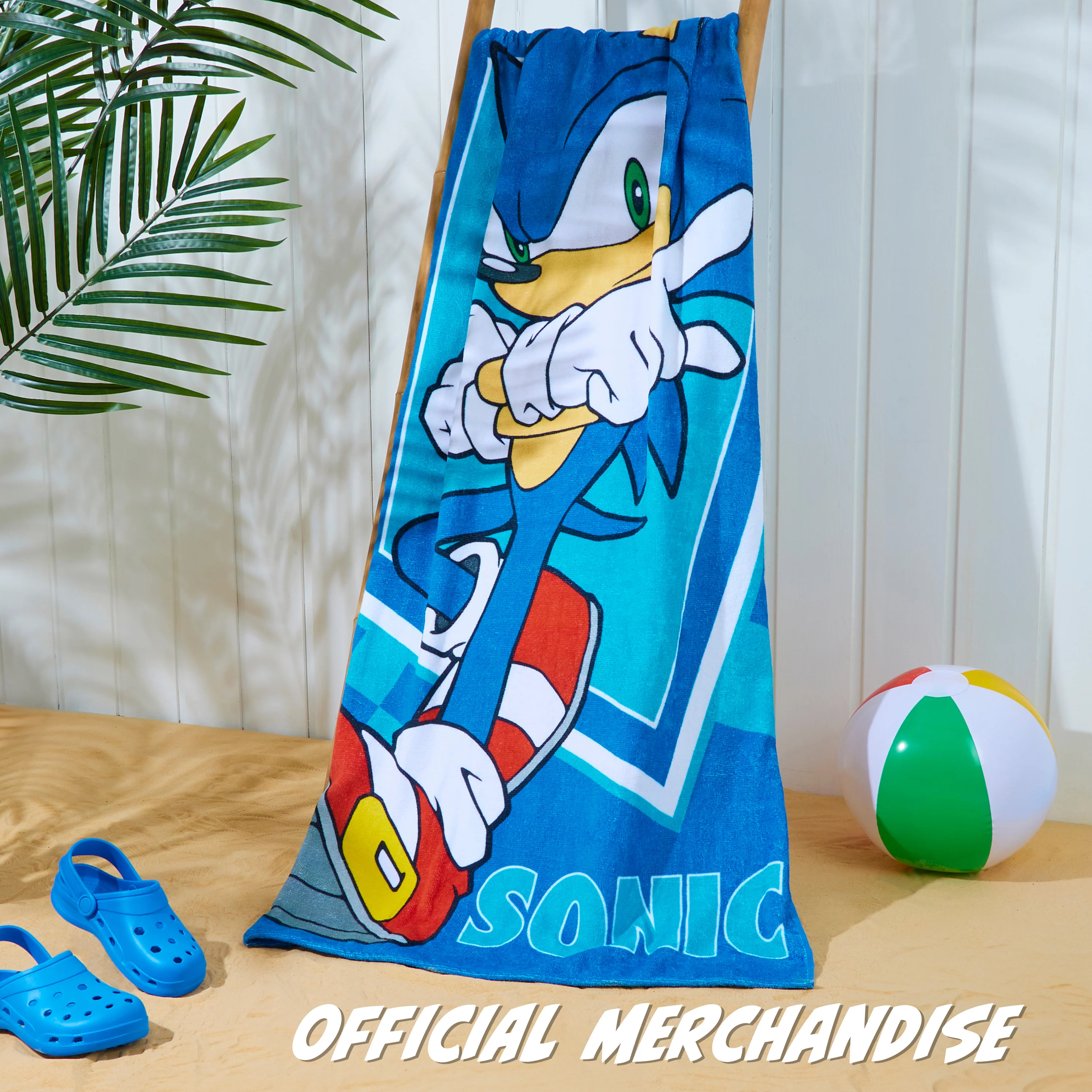 Sonic The Hedgehog Beach Towel for Kids, 100% Cotton Quick Dry, 70 x 140cm - Image 6