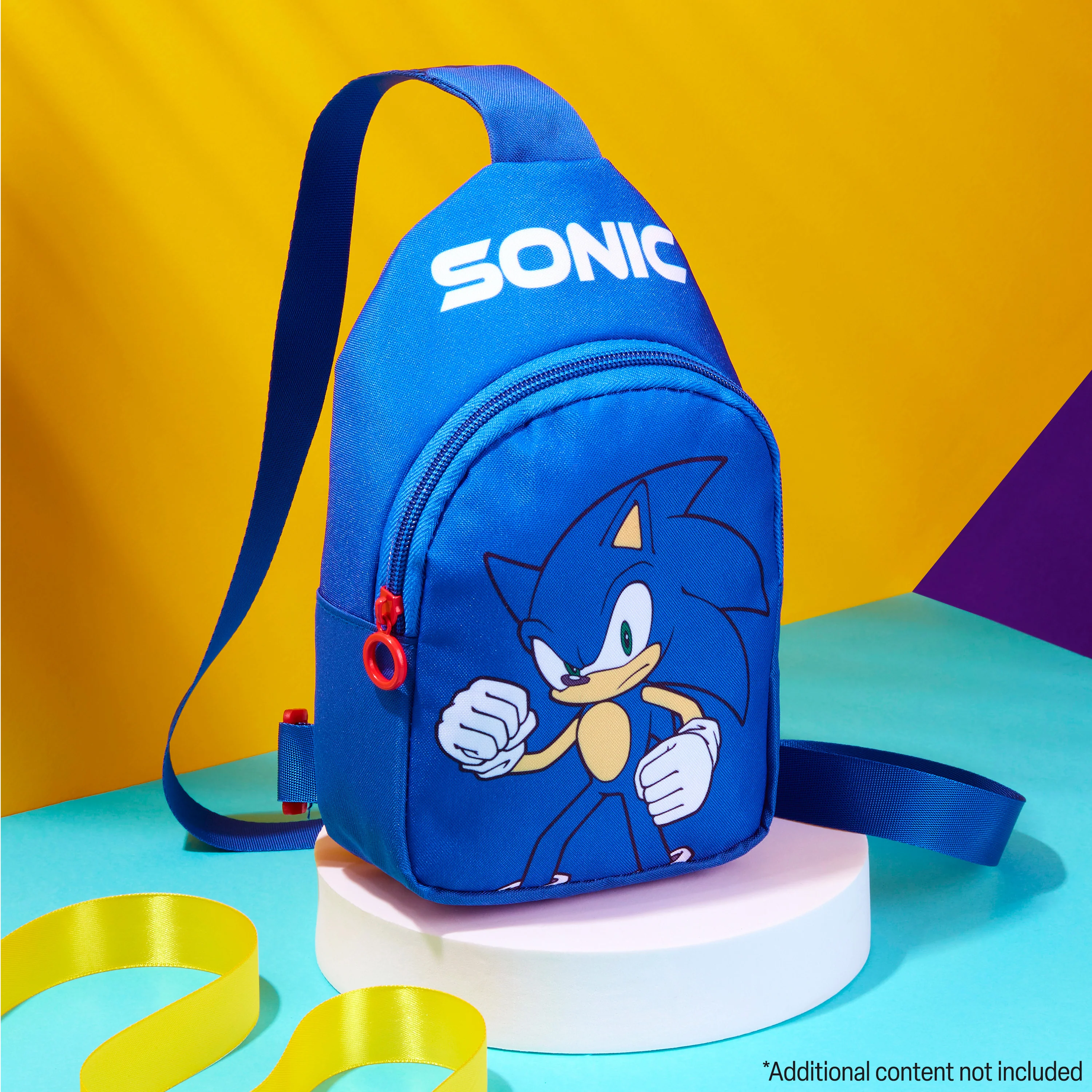 SONIC THE HEDGEHOG Boys Crossbody Bag with Zipped Compartment & Adjustable Strap - Image 2