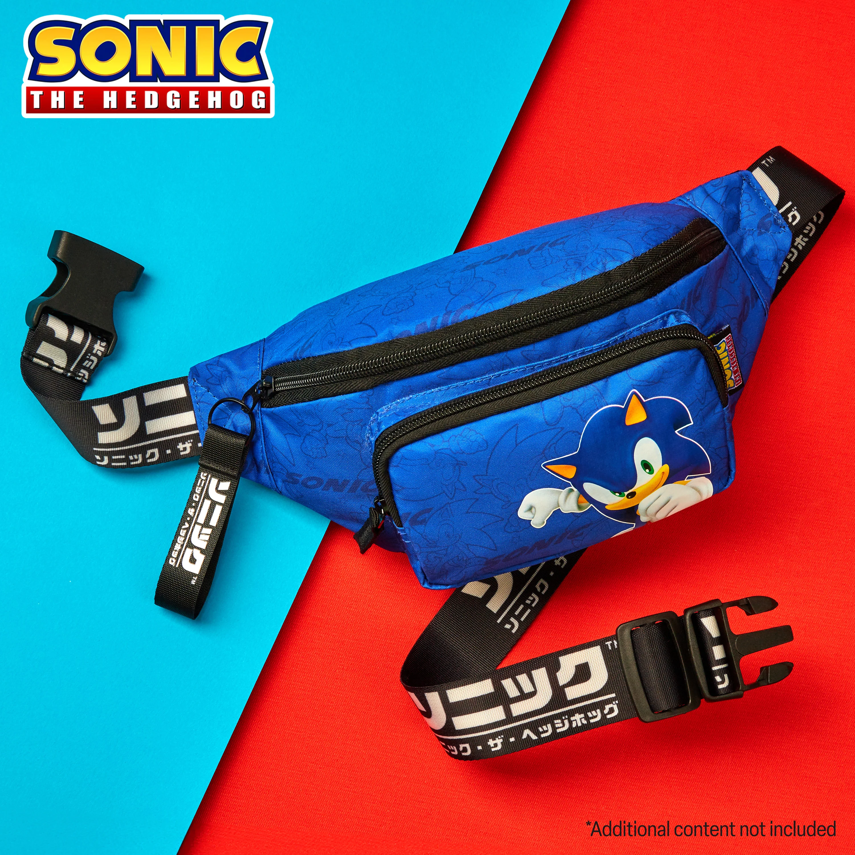 SONIC THE HEDGEHOG Boys Fashion Waist Pack with Adjustable Strap - Gamer Gifts - Image 2
