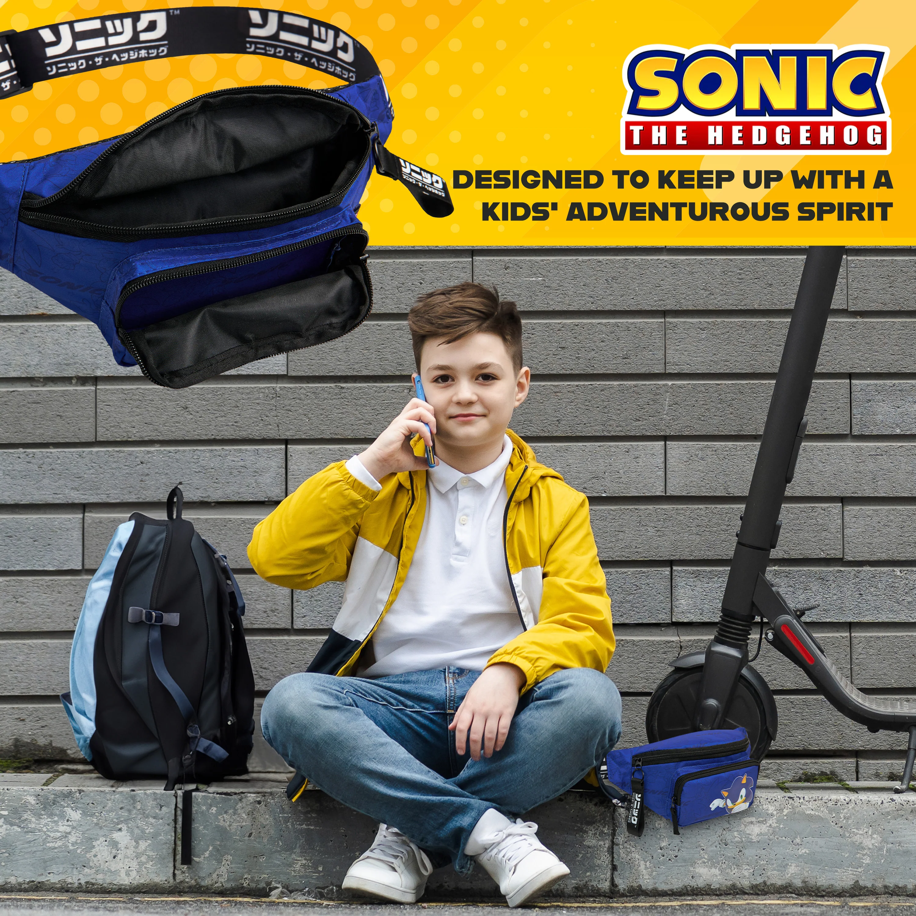 SONIC THE HEDGEHOG Boys Fashion Waist Pack with Adjustable Strap - Gamer Gifts - Image 5