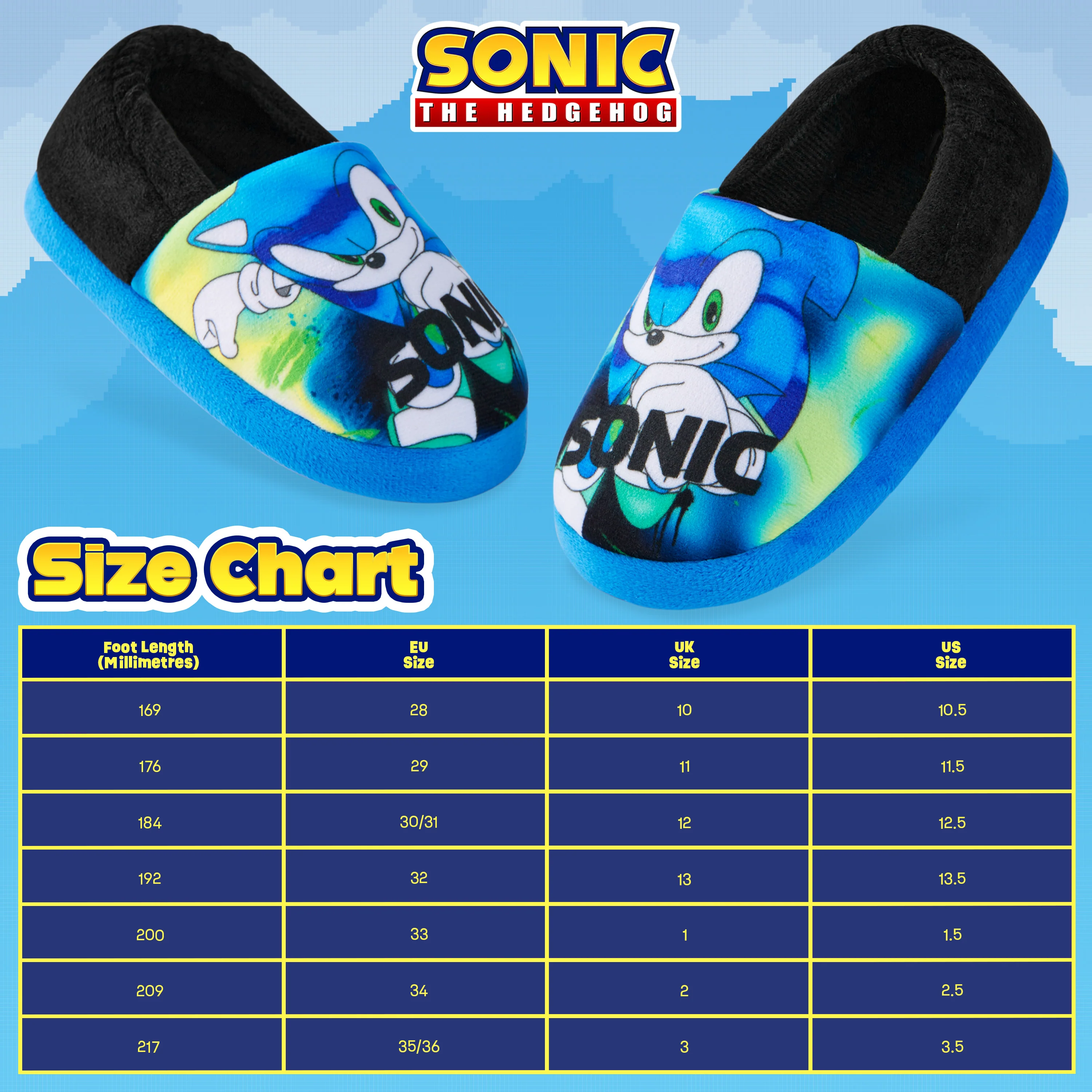 Sonic The Hedgehog Boys Slippers - Warm 3D Kids Slippers Size - Image 6
