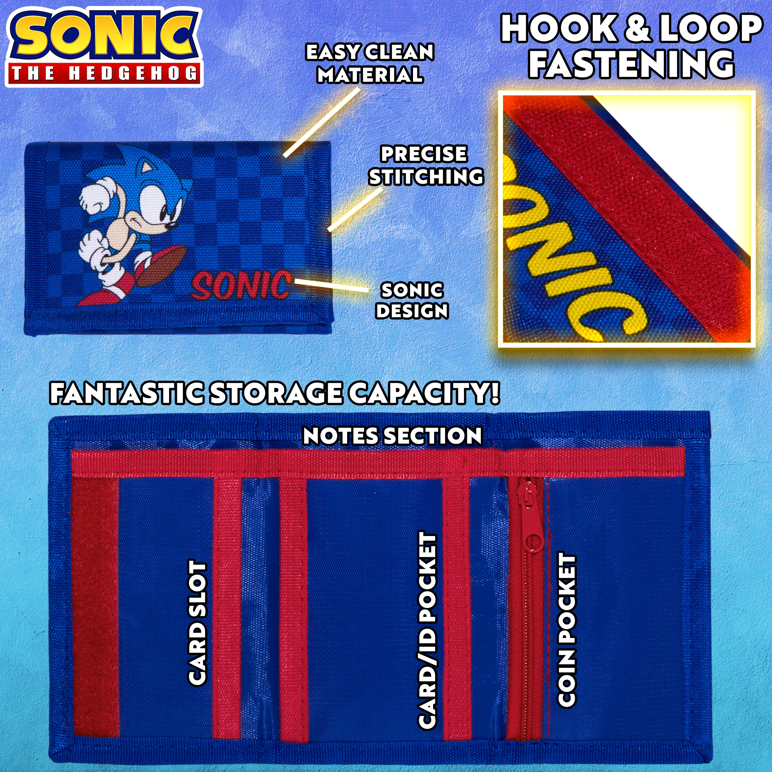 Sonic The Hedgehog Boys UV Protection Sunglasses and Trifold Wallet Set - Image 4