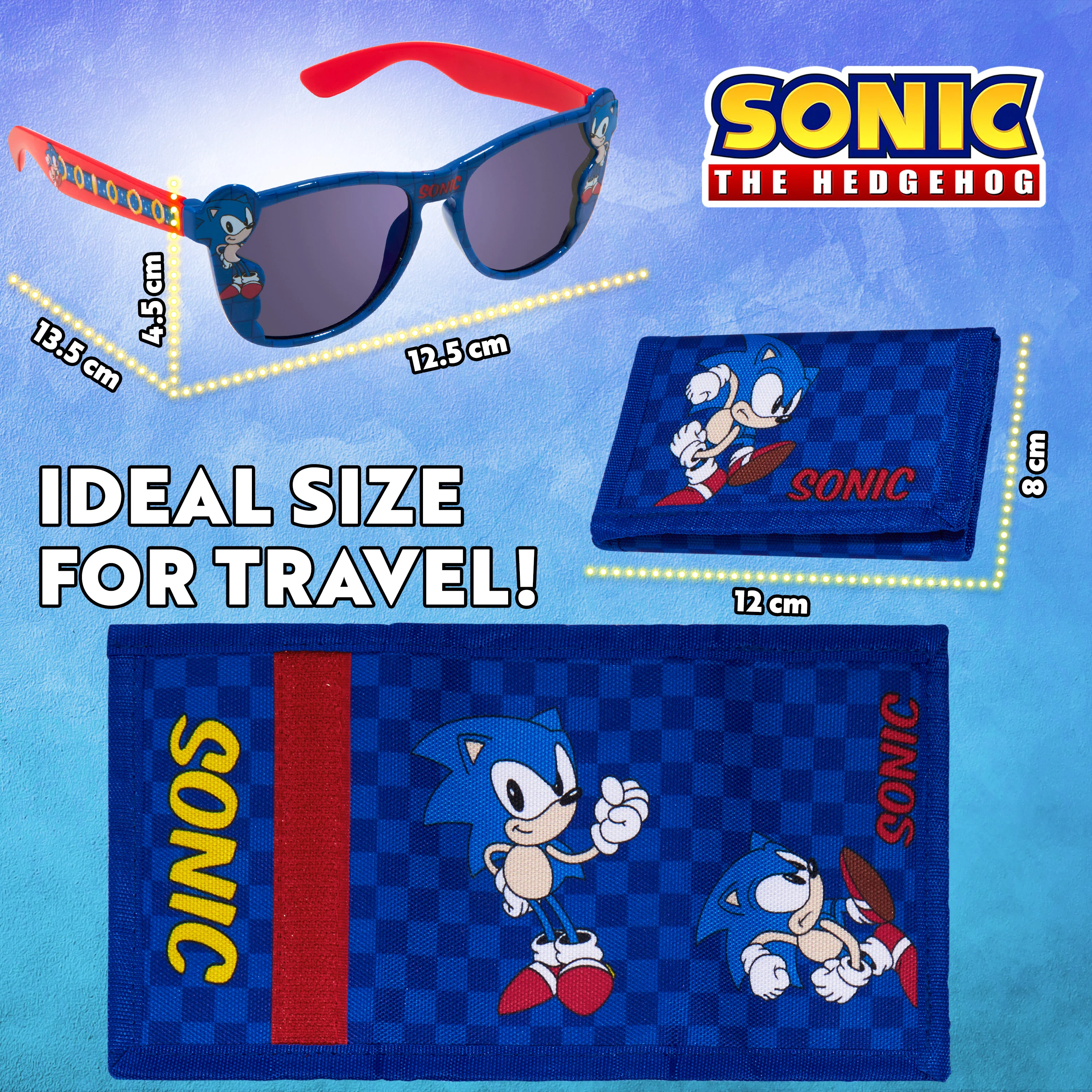 Sonic The Hedgehog Boys UV Protection Sunglasses and Trifold Wallet Set - Image 6