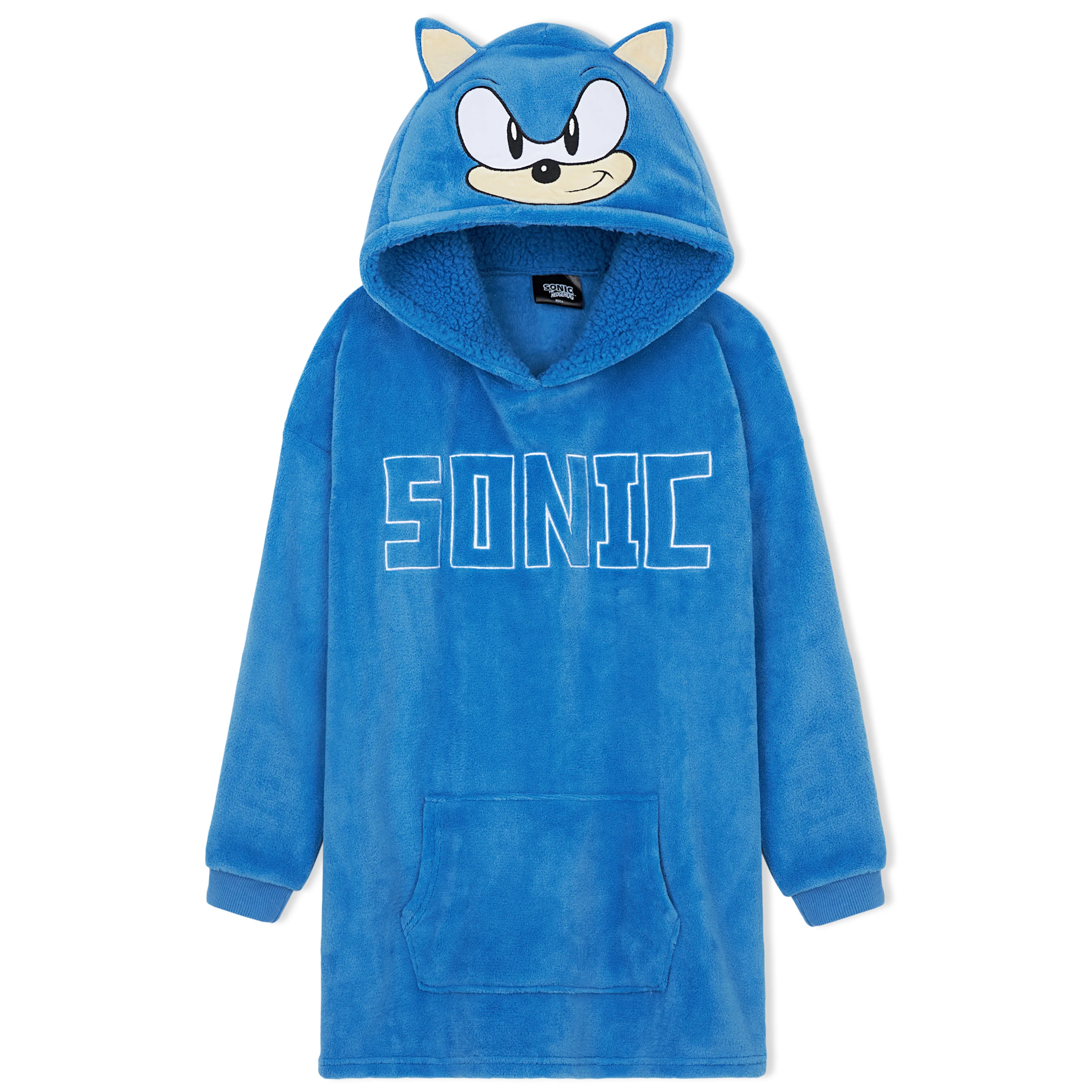 Sonic The Hedgehog Fleece Hoodie Blanket for Boys