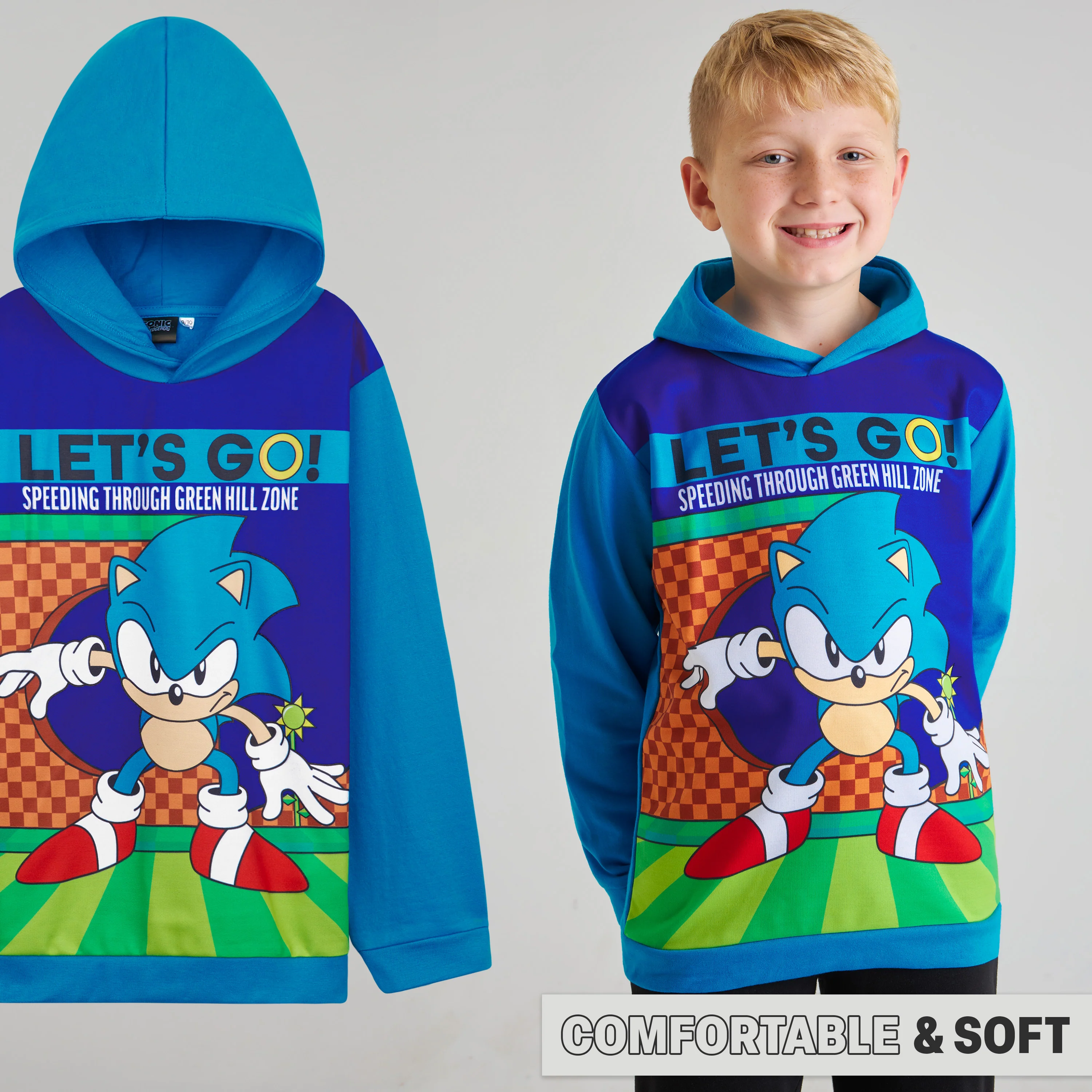 SONIC THE HEDGEHOG Hoodie for Boys Teens Shadow Knuckles Tails Warm Hooded Sweatshirt Jumper Casual Pullover - Image 5