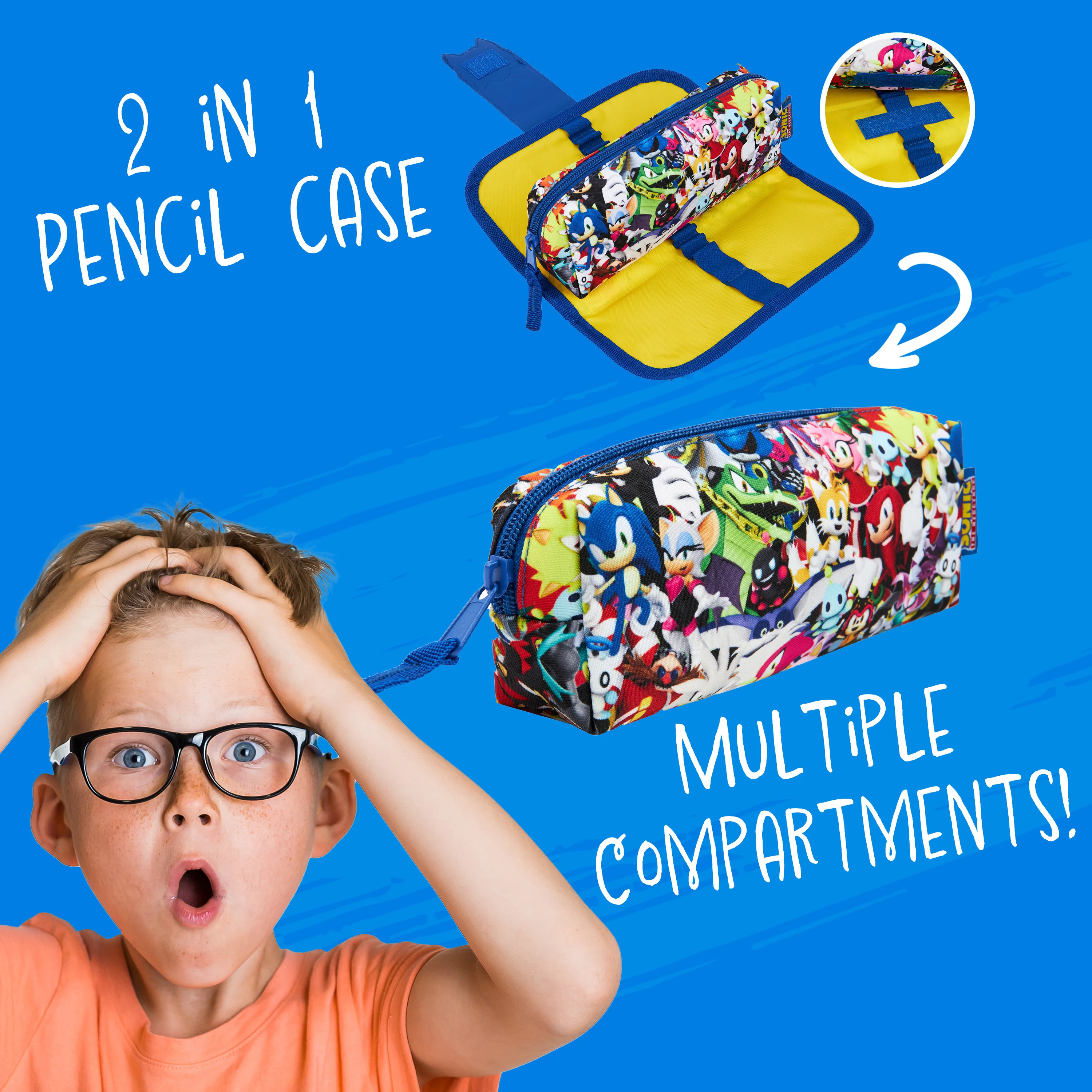 Sonic The Hedgehog Pencil Case for Boys - Image 5