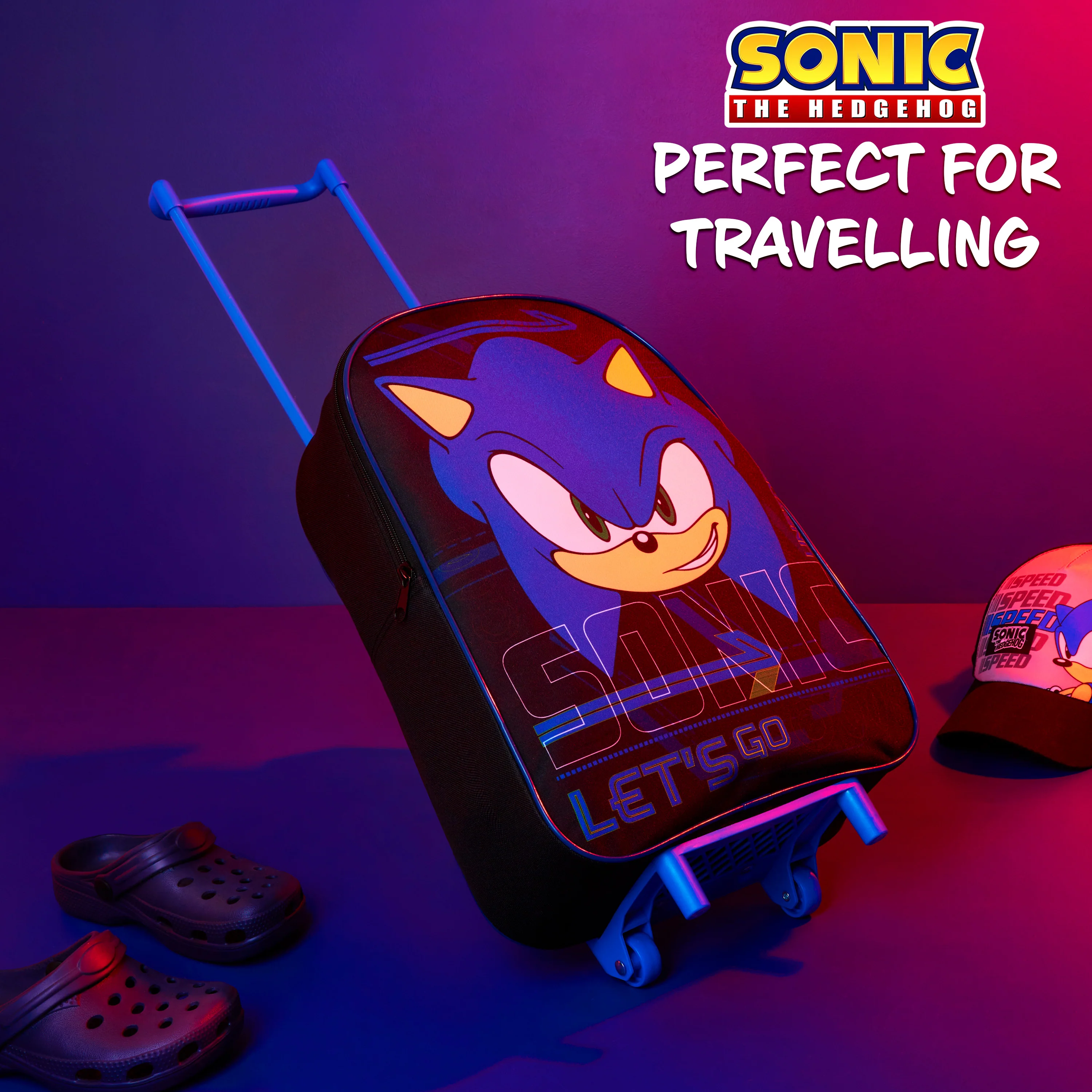 SONIC THE HEDGEHOG Suitcase - Foldable Trolley Bag 39 x 27cm 10.5 litres - Image 5
