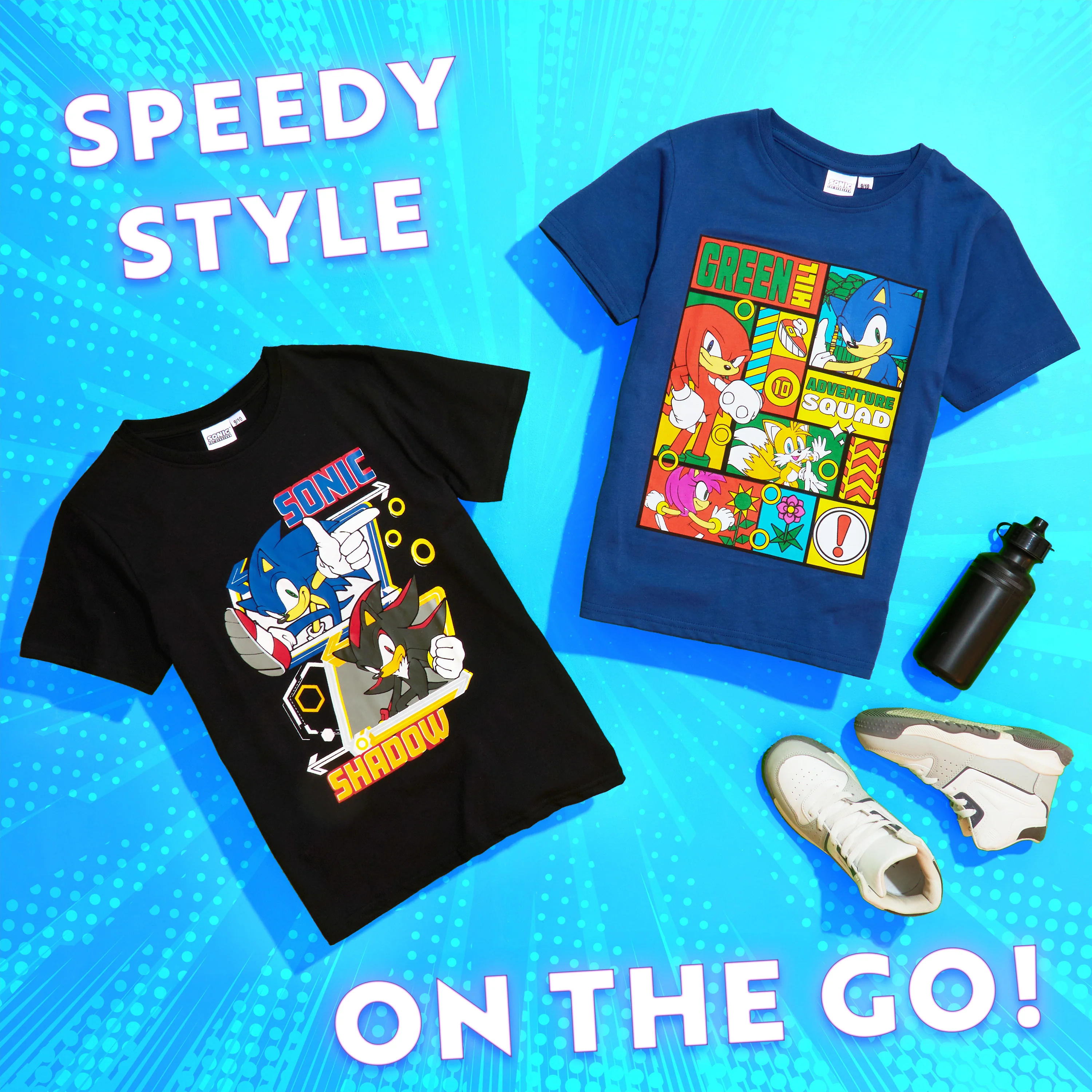 Sonic The Hedgehog Tops 2 Pack for Boys Short Sleeve T Shirts Crew Neck Knuckles Shadow Casual Tee Multipack Soft Comfy Breathable Gamer Gifts for Boys - Image 5