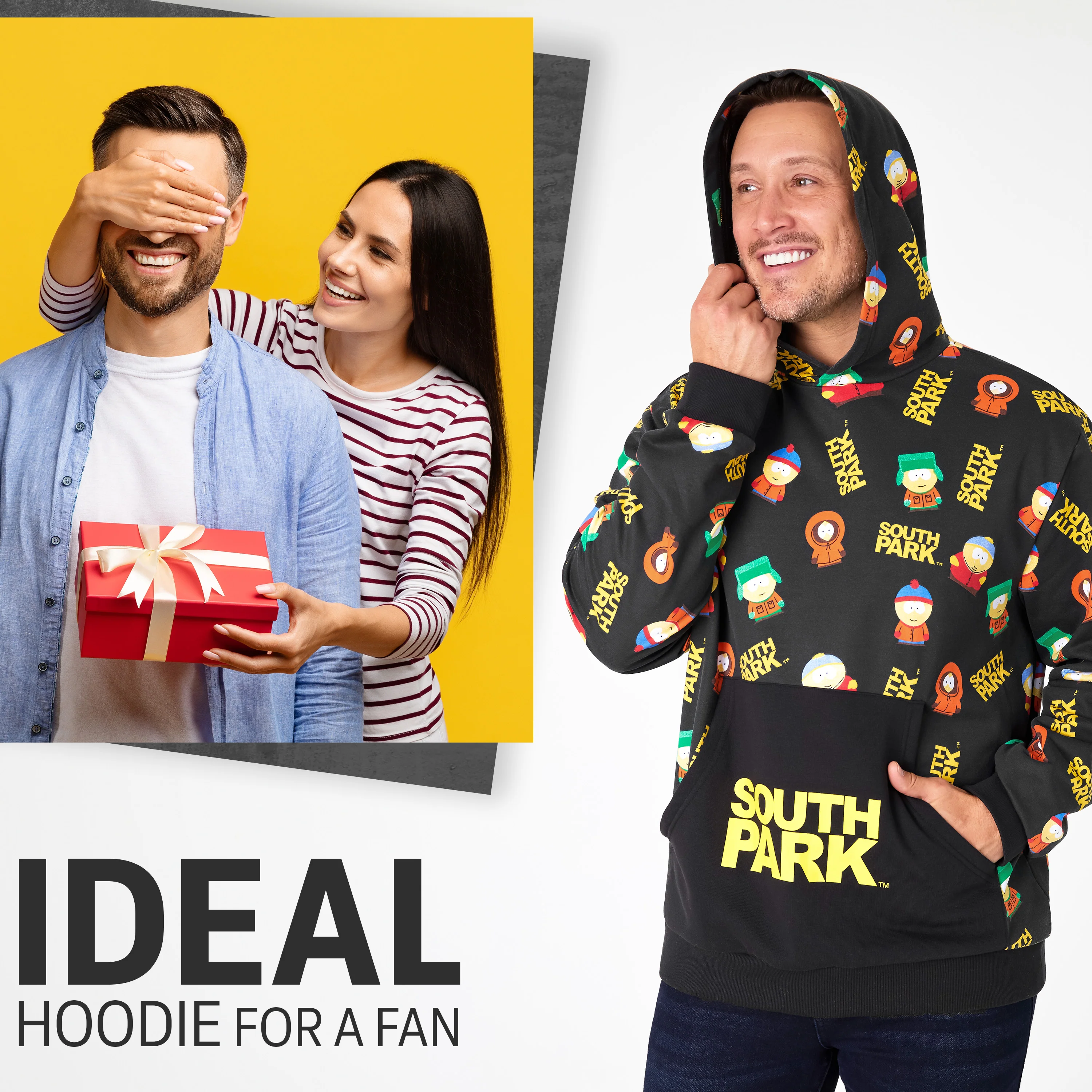 South Park Mens Hoodie, Comfy Stylish Hooded Sweatshirt - Funny Gifts for Him - Image 3