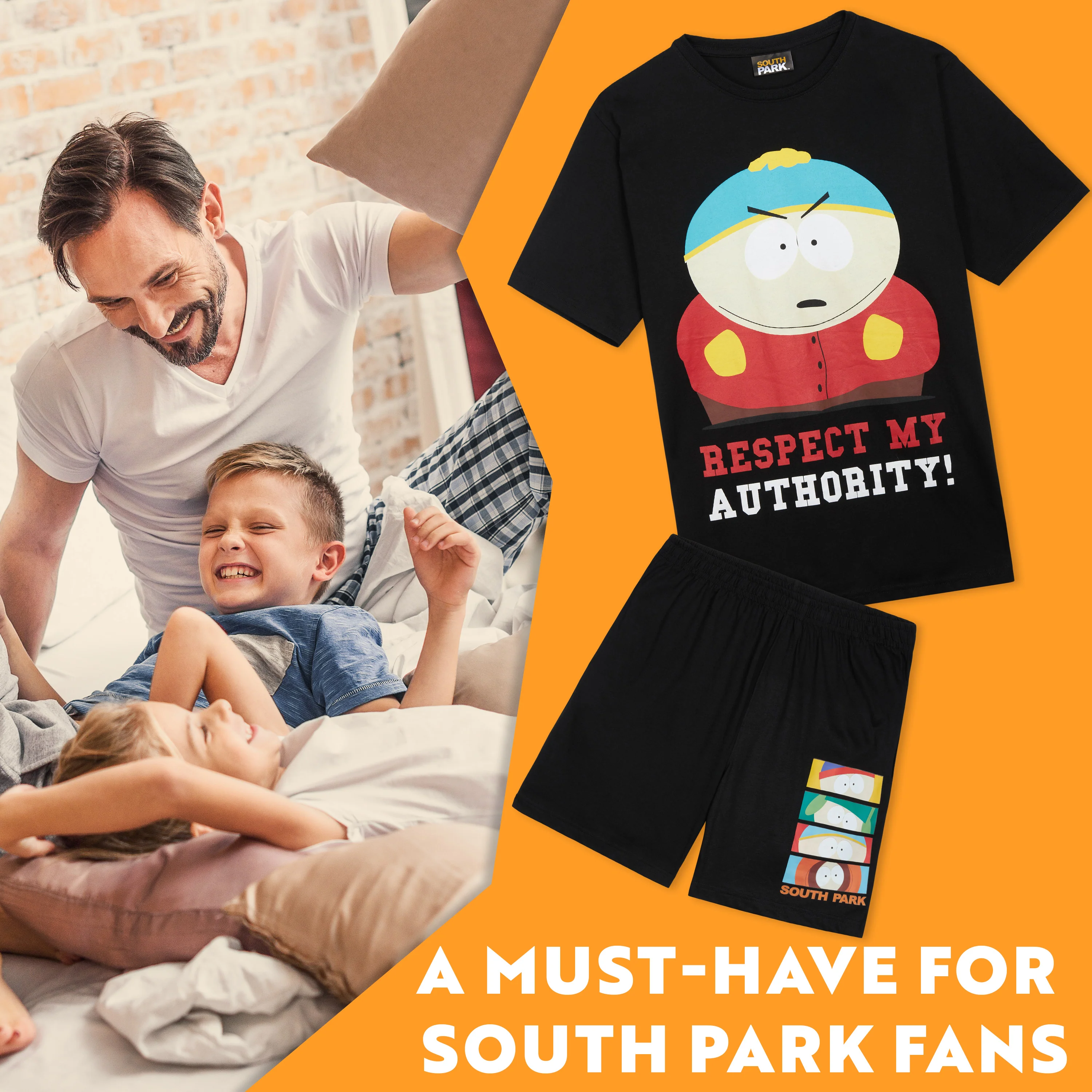 South Park Mens Pyjamas Set Short PJs Funny Nightwear Lounge Set Comfy Sleepwear - Image 2