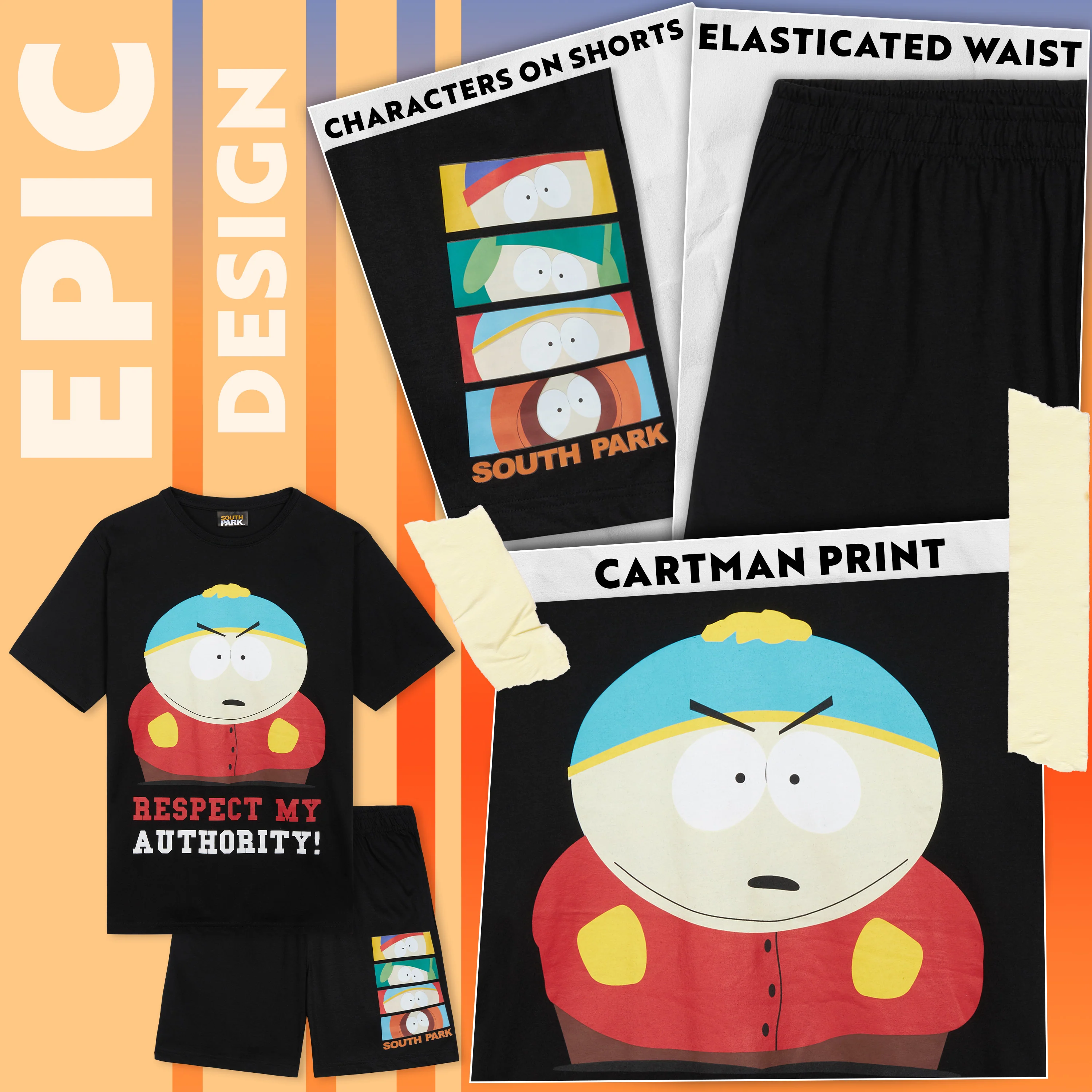 South Park Mens Pyjamas Set Short PJs Funny Nightwear Lounge Set Comfy Sleepwear - Image 4