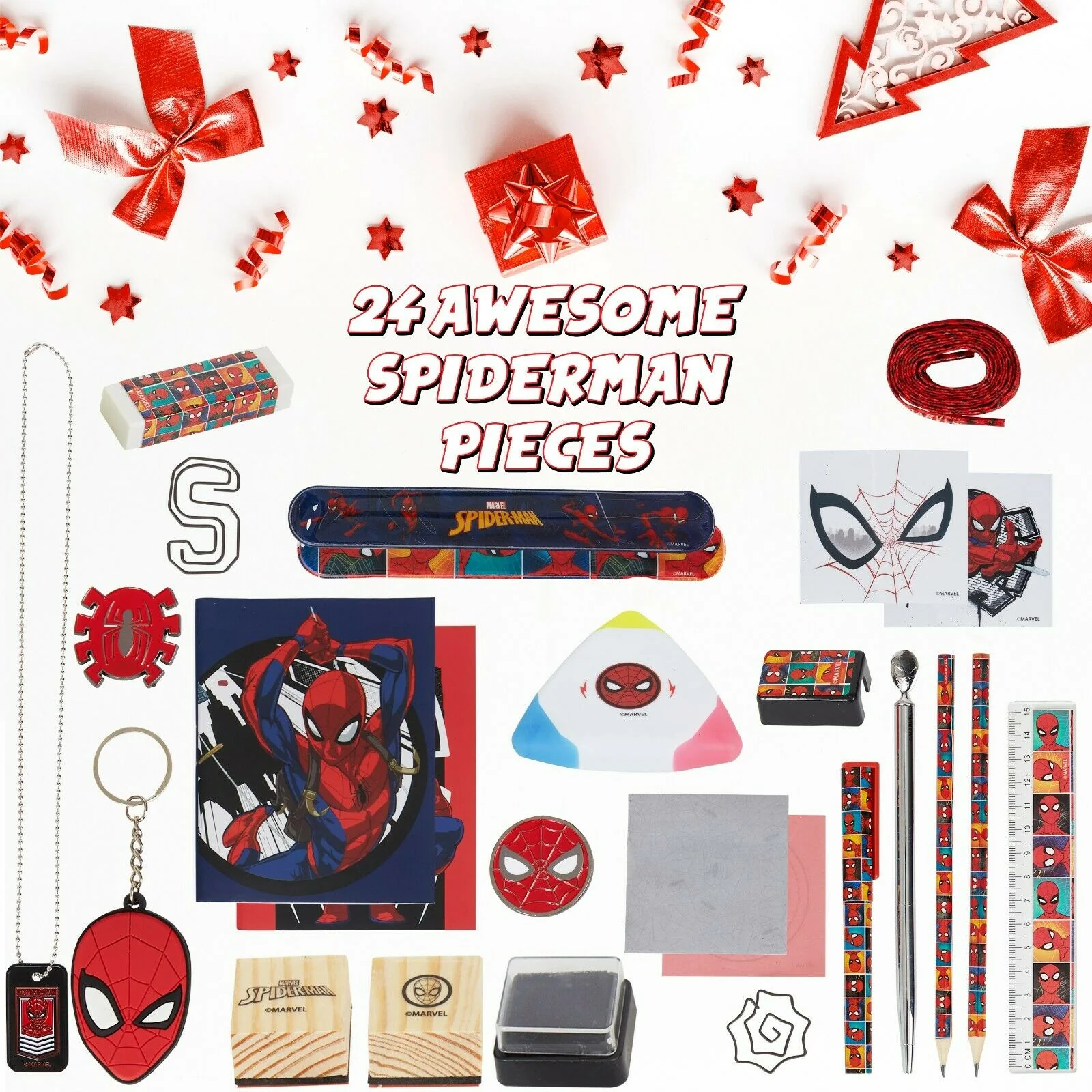 Marvel Advent Calendar 2025 - Stationery Keychains Stamps Advent Calendars for Kids - Image 5