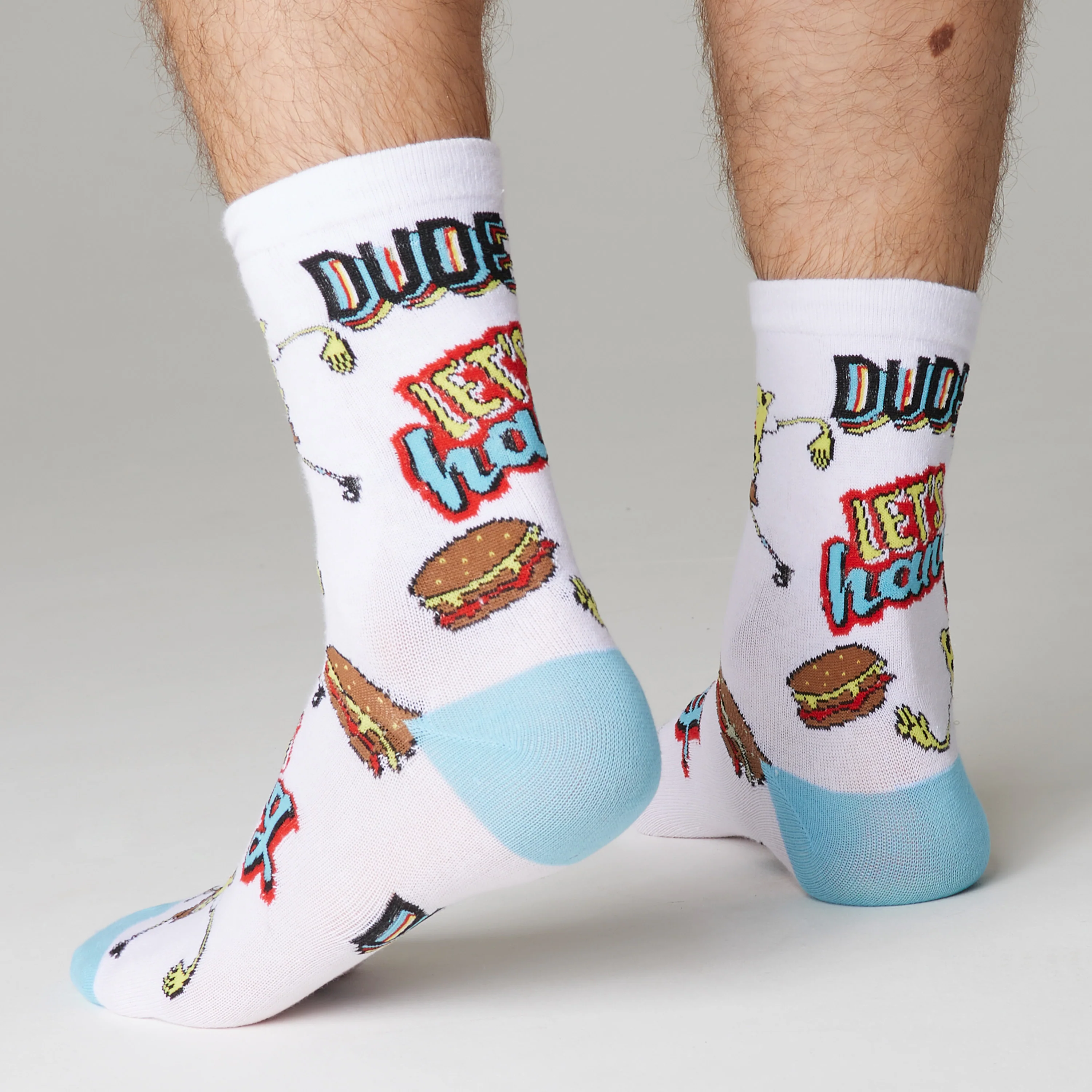 SpongeBob Mens Socks Pack of 5 Crew Socks for Men Teenagers Soft Breathable Work Sports Casual - Size 6-10 Mens Gifts - Image 6