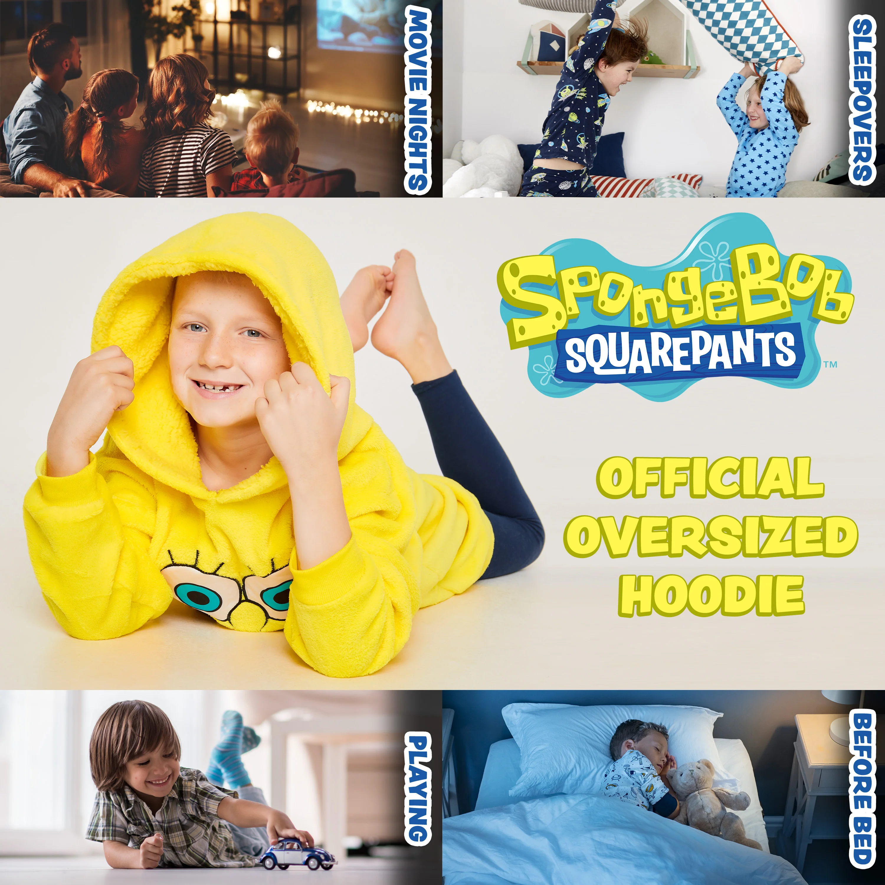 SPONGEBOB SQUAREPANTS Blanket Hoodie for Kids - Image 4