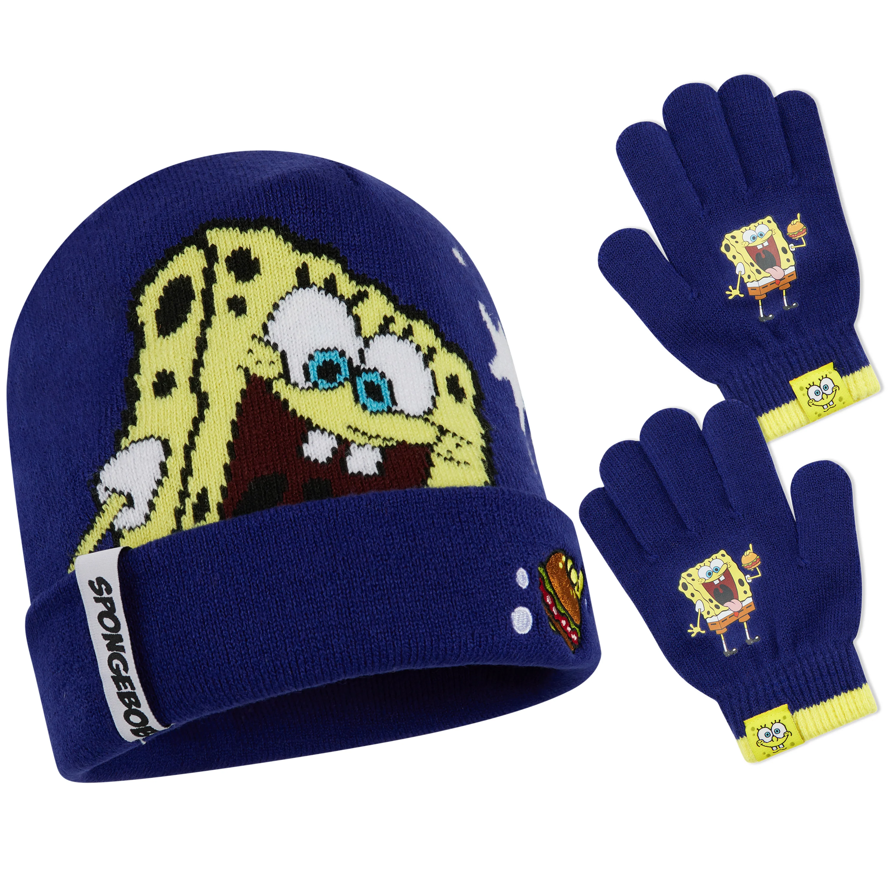 SPONGEBOB SQUAREPANTS Boys Winter Accessories Set - Gifts for Boys