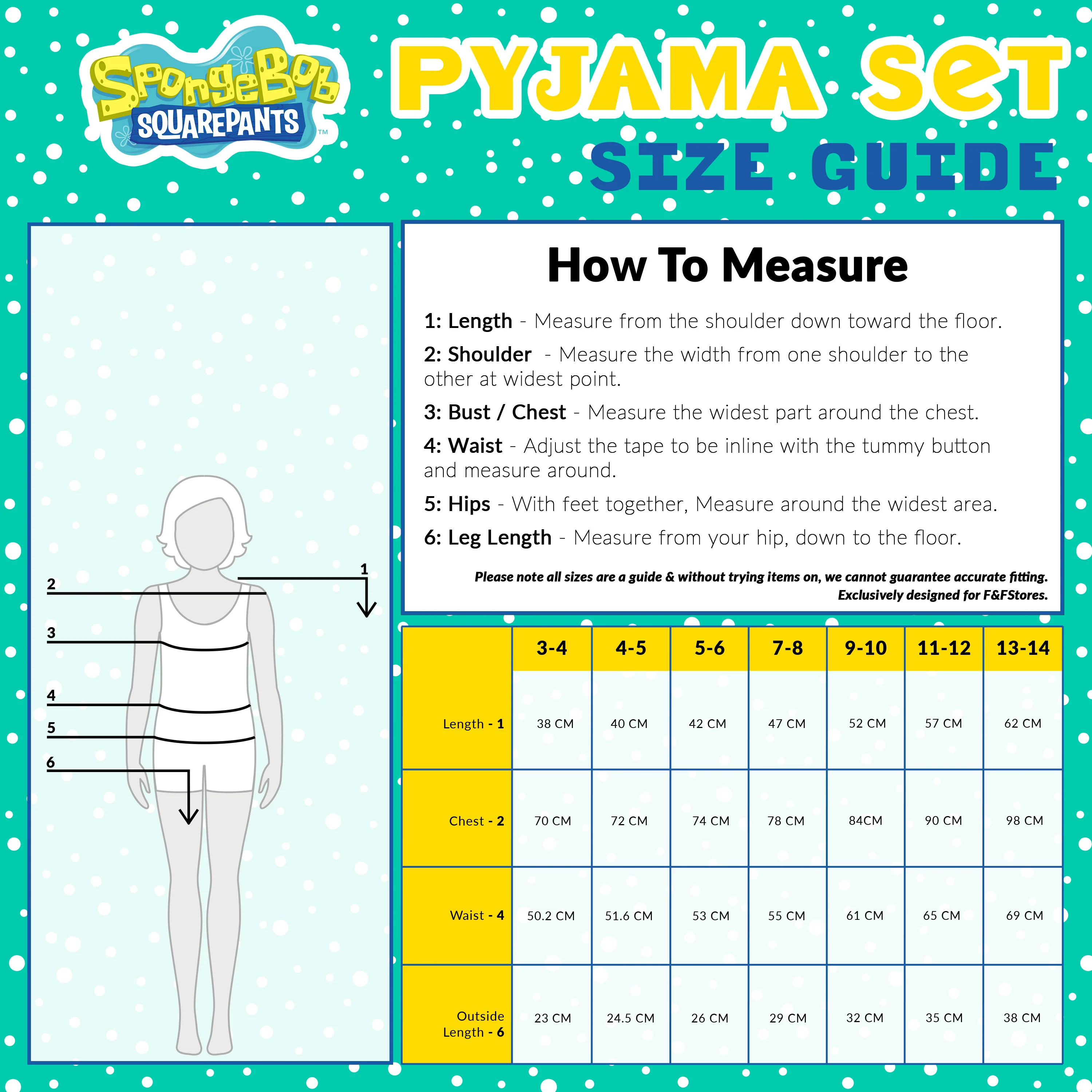 SPONGEBOB SQUAREPANTS Girls Pyjamas, Cropped T-Shirt & Shorts PJs for Girls - Image 6