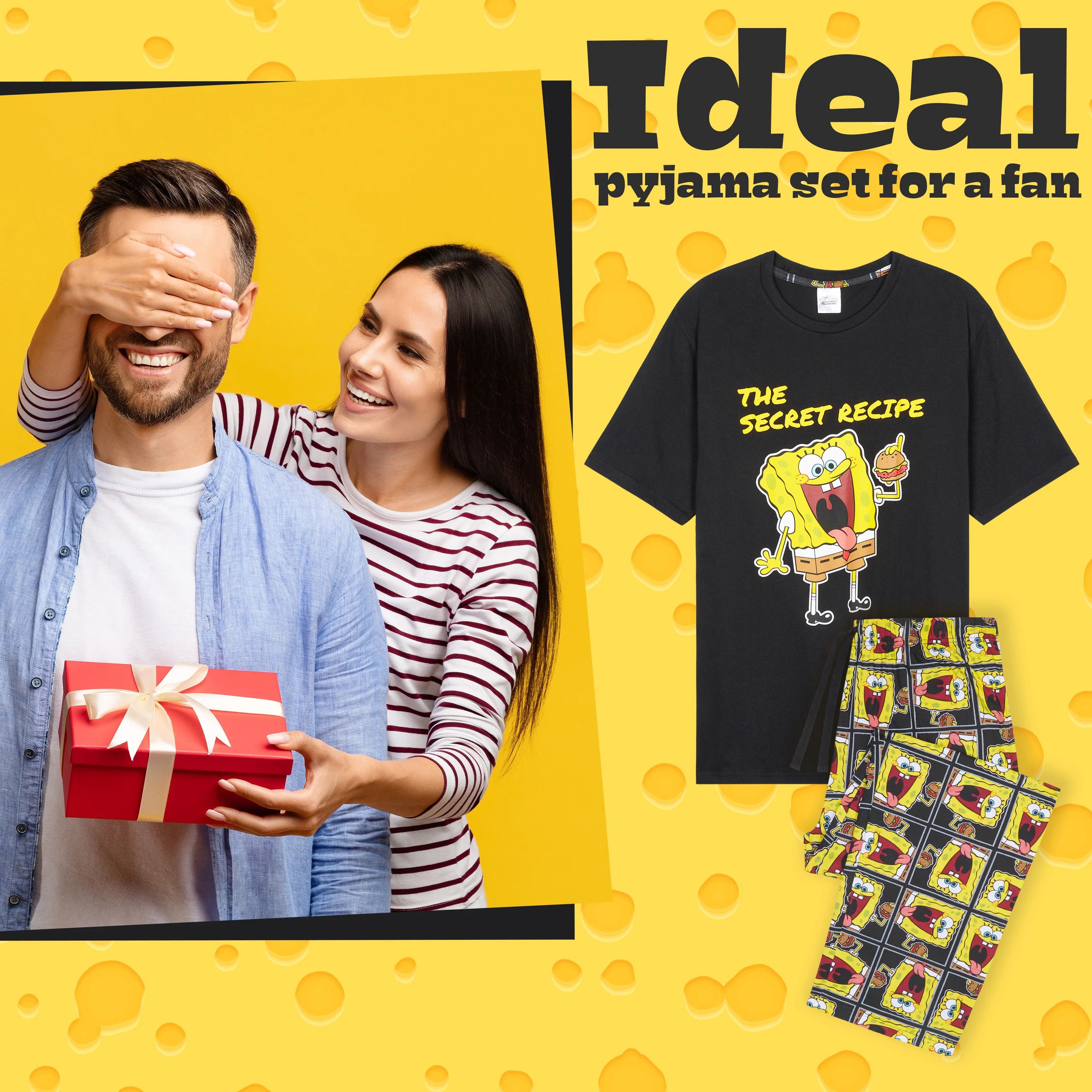 SPONGEBOB SQUAREPANTS Mens Pyjama Set Sleepwear - Image 2