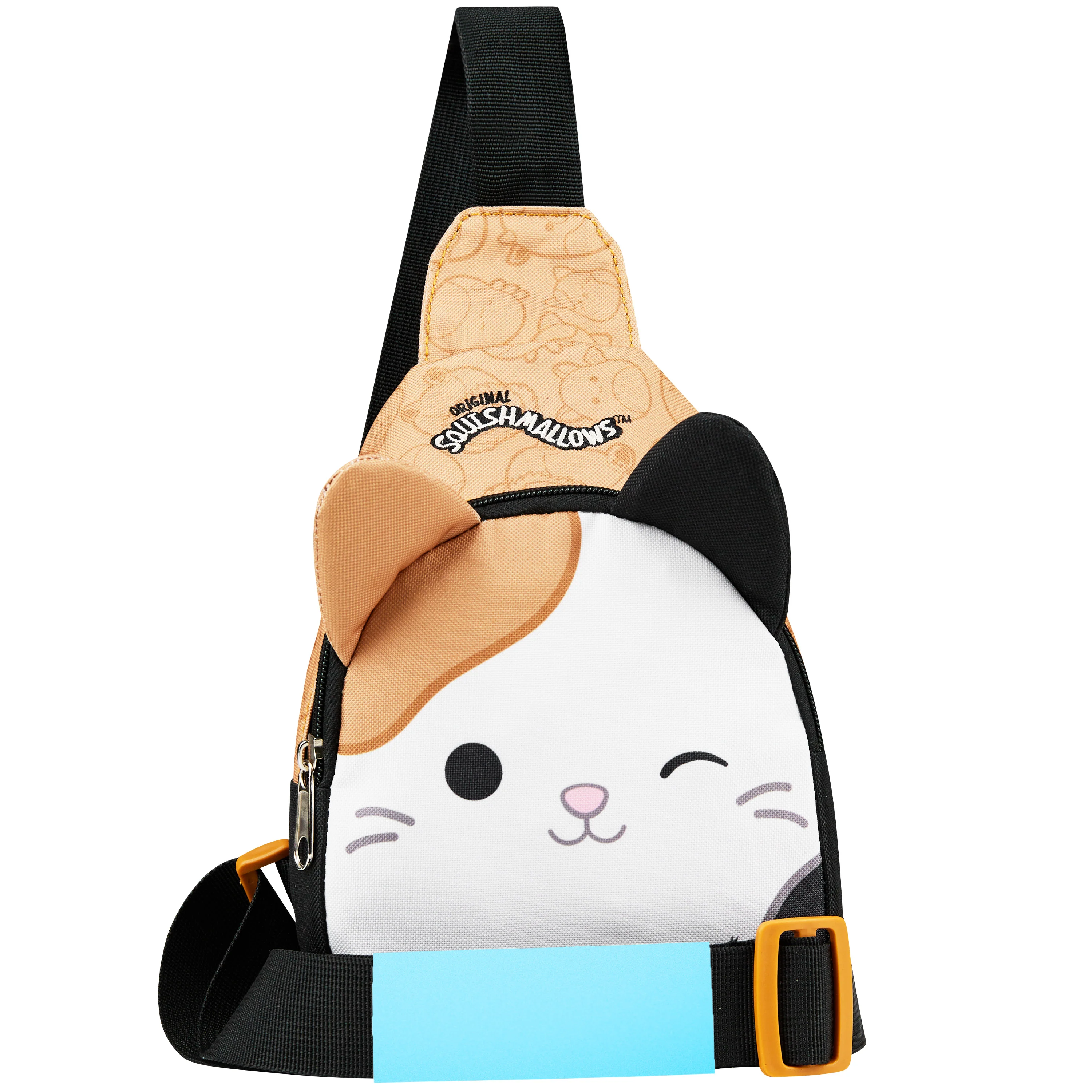 Squishmallows Cross Body Bag for Kids and Teens Cute Shoulder Sling Bag Cam The Cat