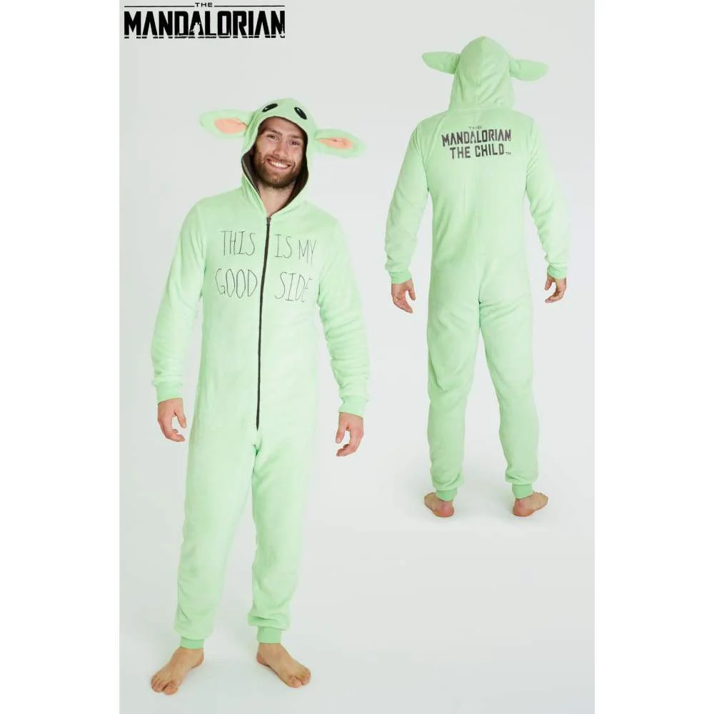 Star Wars The Mandalorian Fluffy Fleece Onesie for Men Women - Image 5