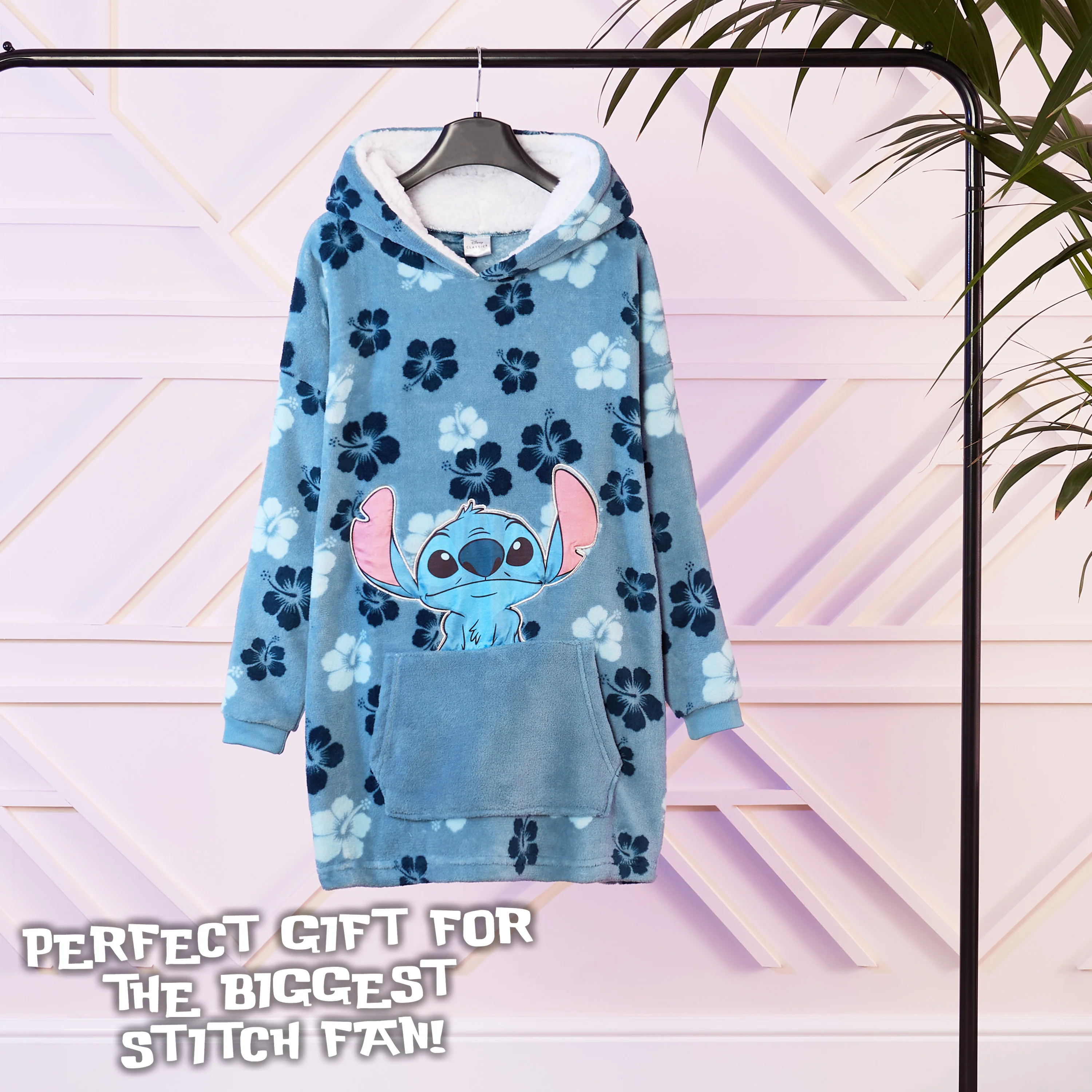 Disney Fleece Oversized Hoodie Blanket -  Stitch - Image 2