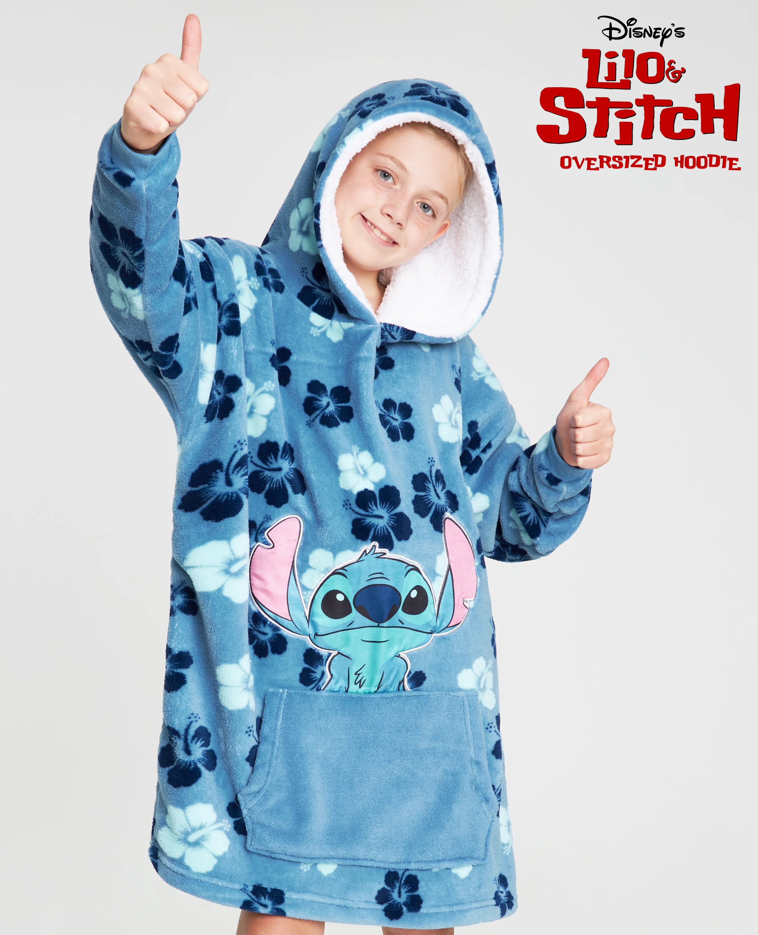 Disney Fleece Oversized Hoodie Blanket -  Stitch - Image 5