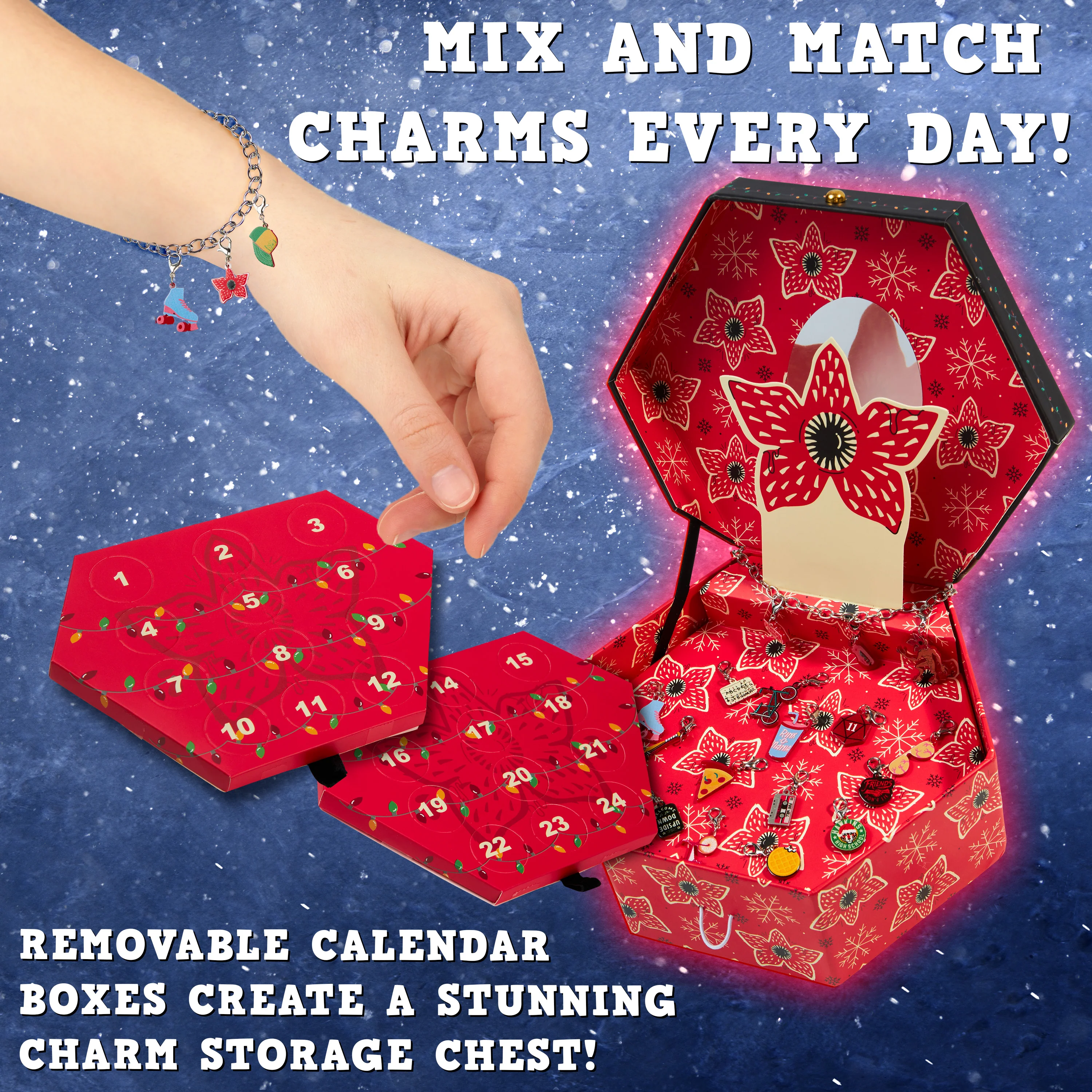 Stranger Things Advent Calendar 2025 for Girls - Jewellery Advent Calendar - Image 4