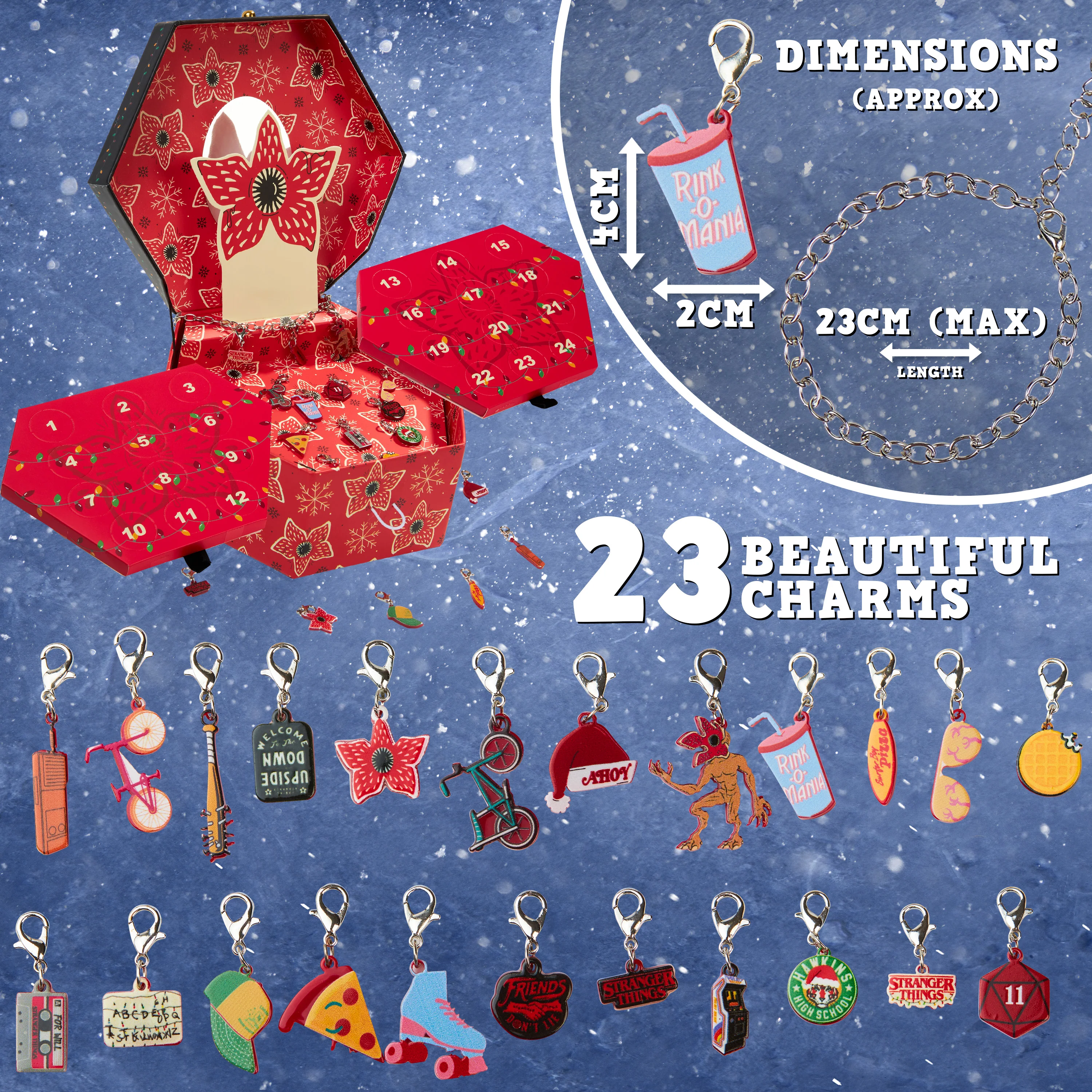 Stranger Things Advent Calendar 2025 for Girls - Jewellery Advent Calendar - Image 5